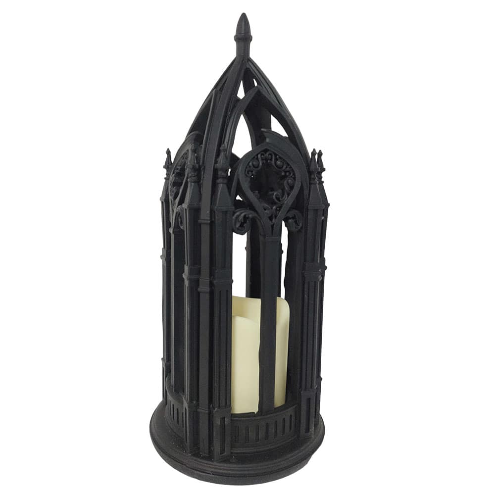 12.5" LED Black Cathedral Lantern by Ashland®