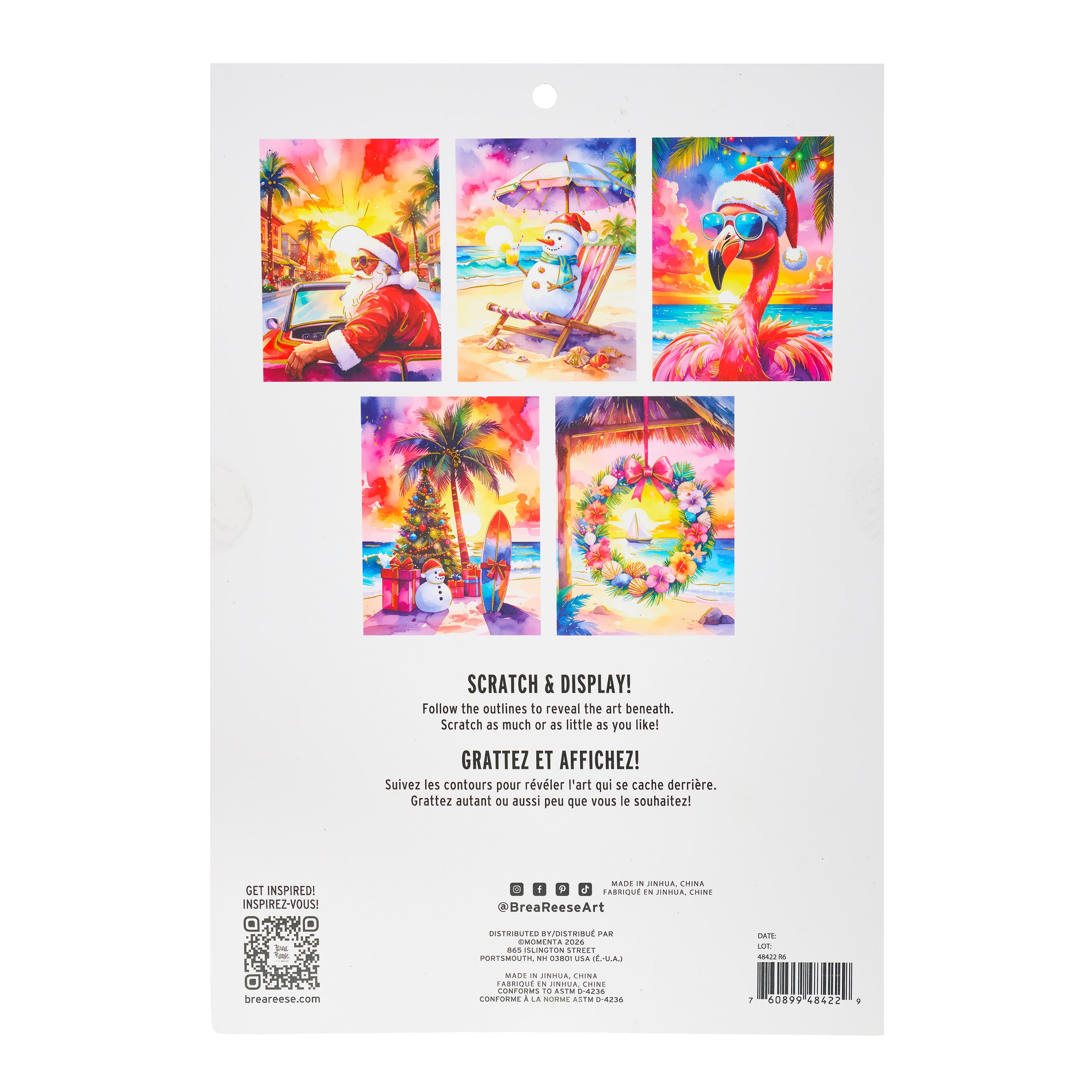 Brea Reese® 9" x 12" Warm Weather Holidays Scratch Art Paper Pad