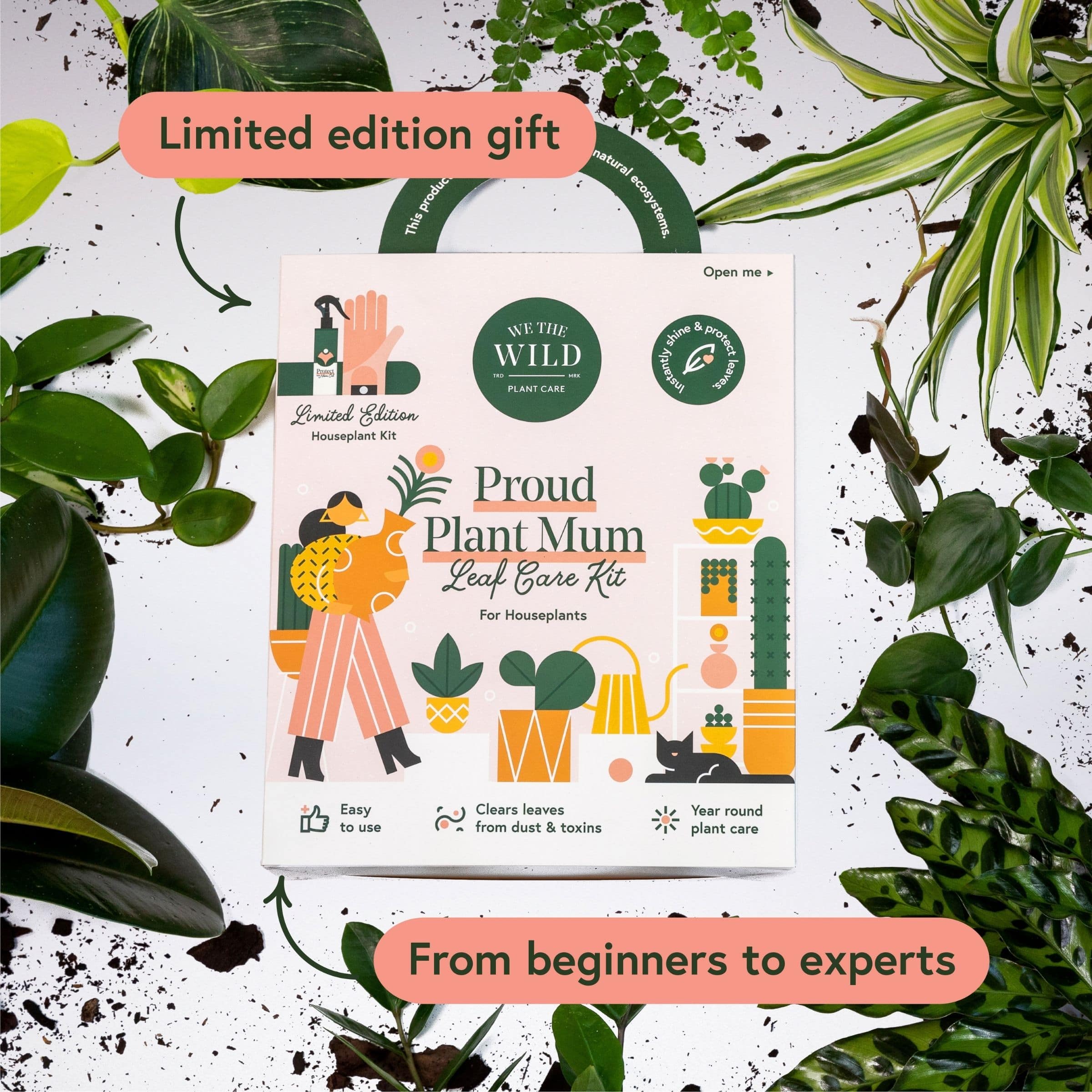 We The Wild™ Proud Plant Mum Leaf Care Kit