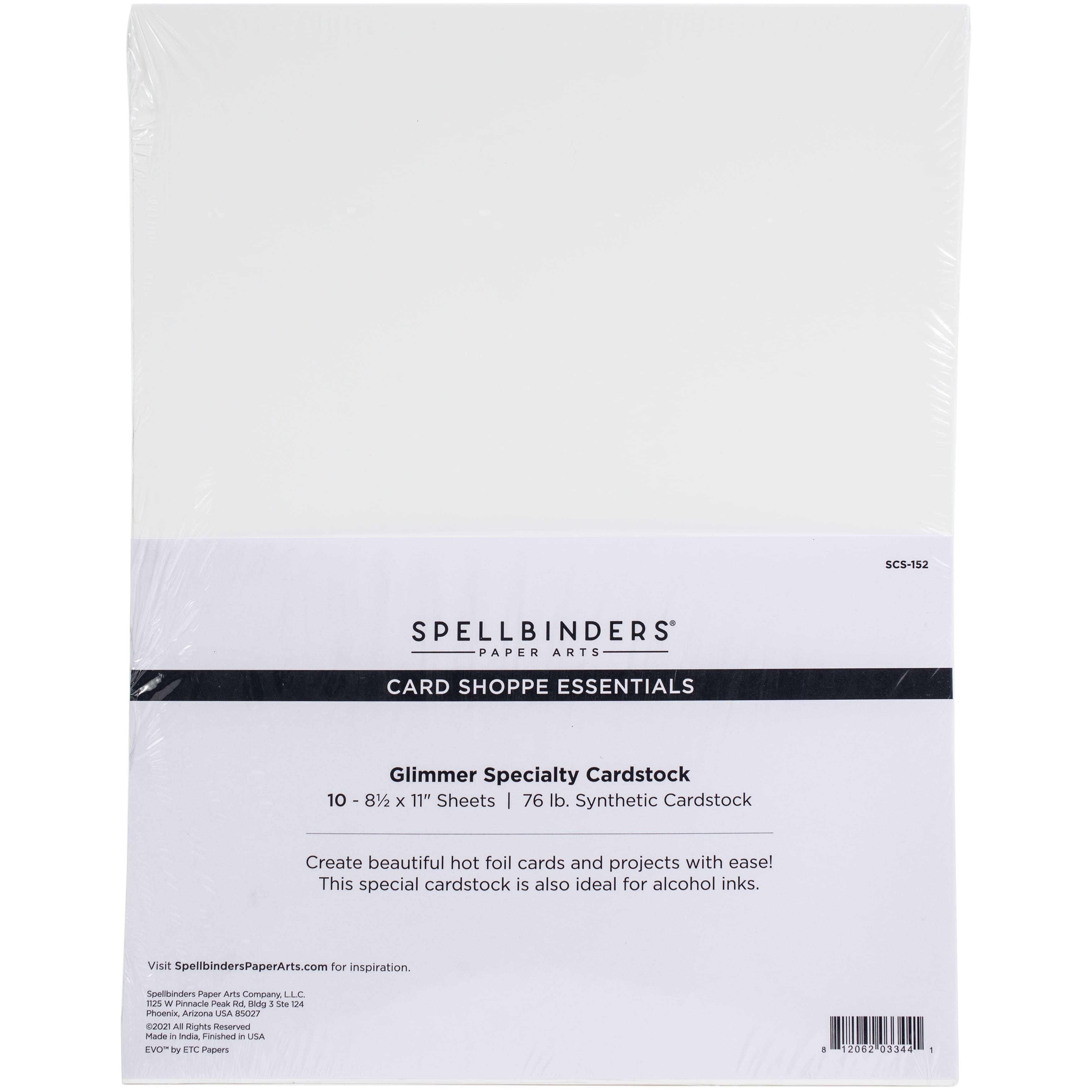 Spellbinders Glimmer Specialty Cardstock 8.5" x 11" 10 ct. 
