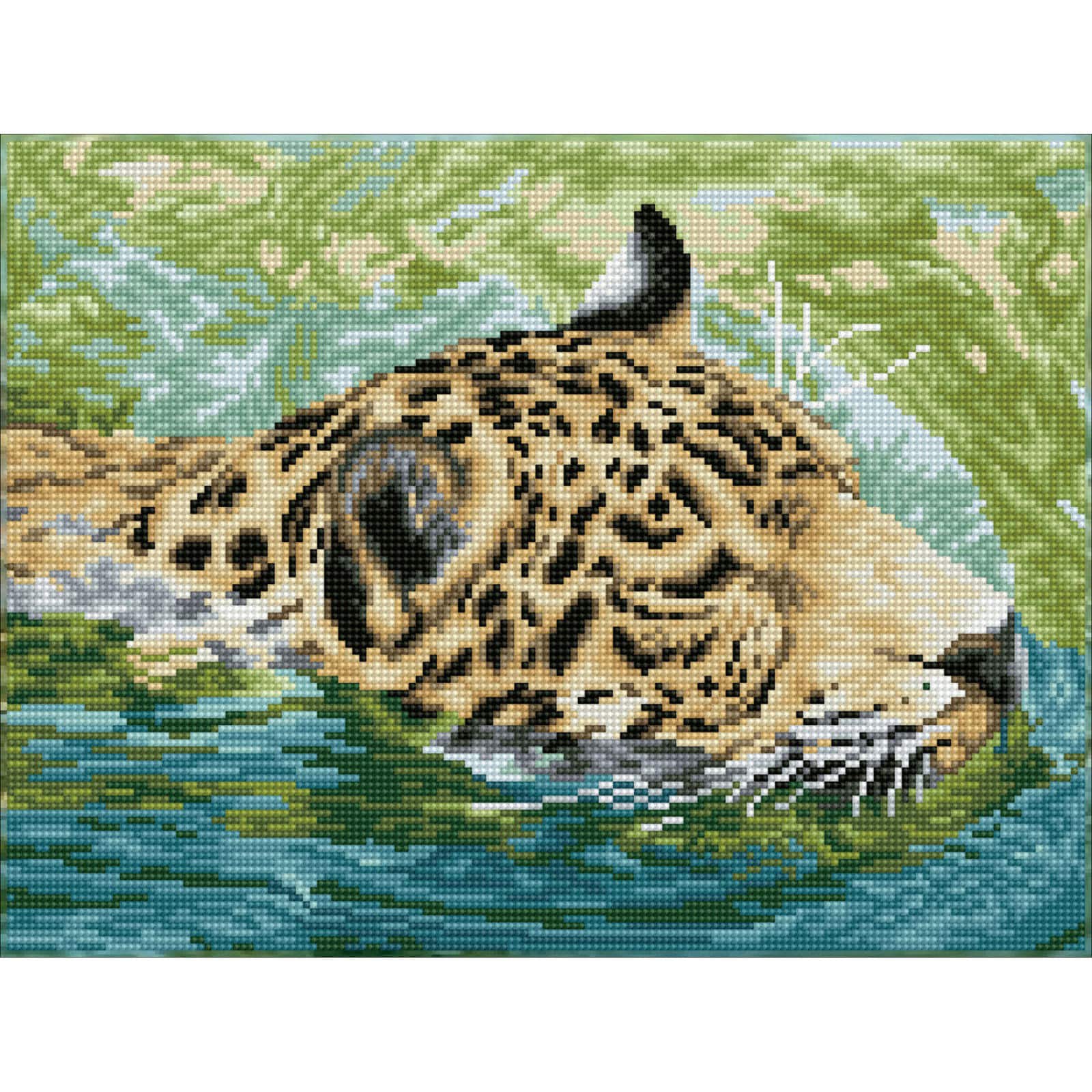 Diamond Dotz® Intermediate Jungle Prince Pre-Framed Diamond Painting Kit