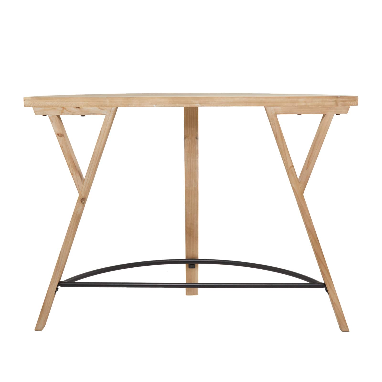 42" Brown Wood Modern Farmhouse Console Table