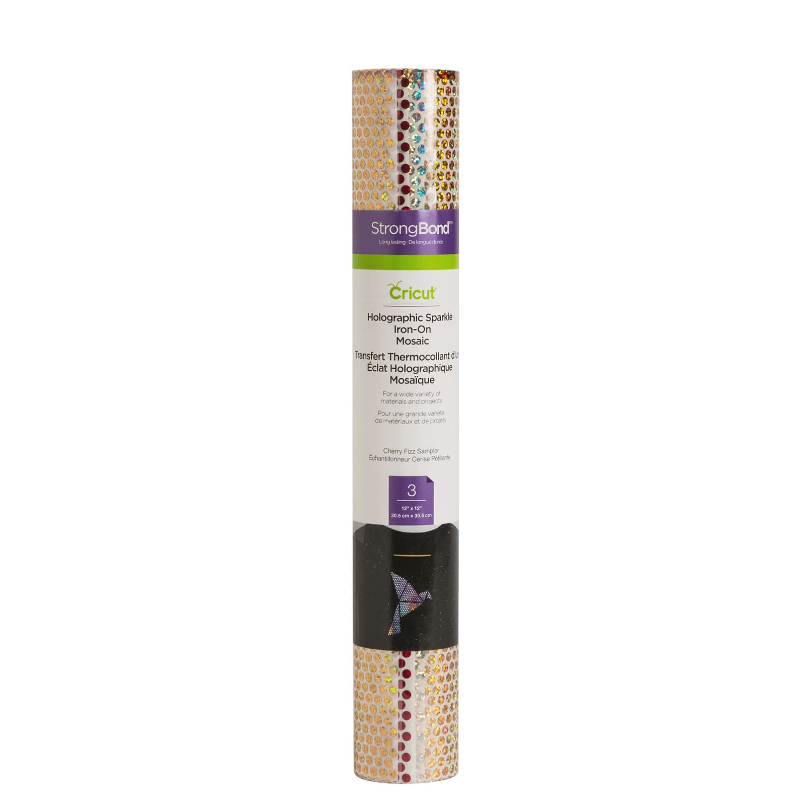 Cricut® Cherry Fizz Holographic Sparkle Iron-On Mosaic Circles Sampler
