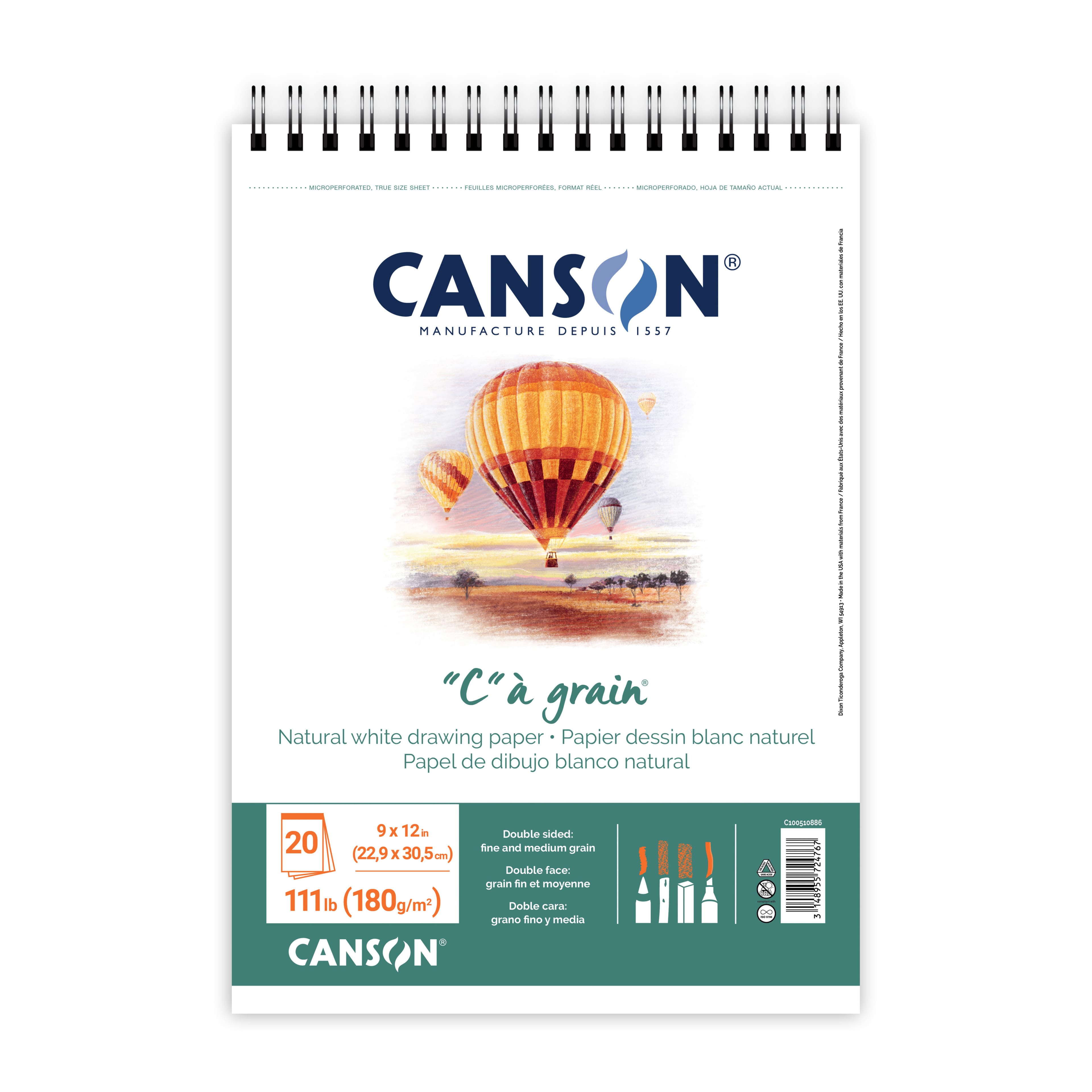 Canson® 9" x 12" "C" à Grain® Drawing Pad