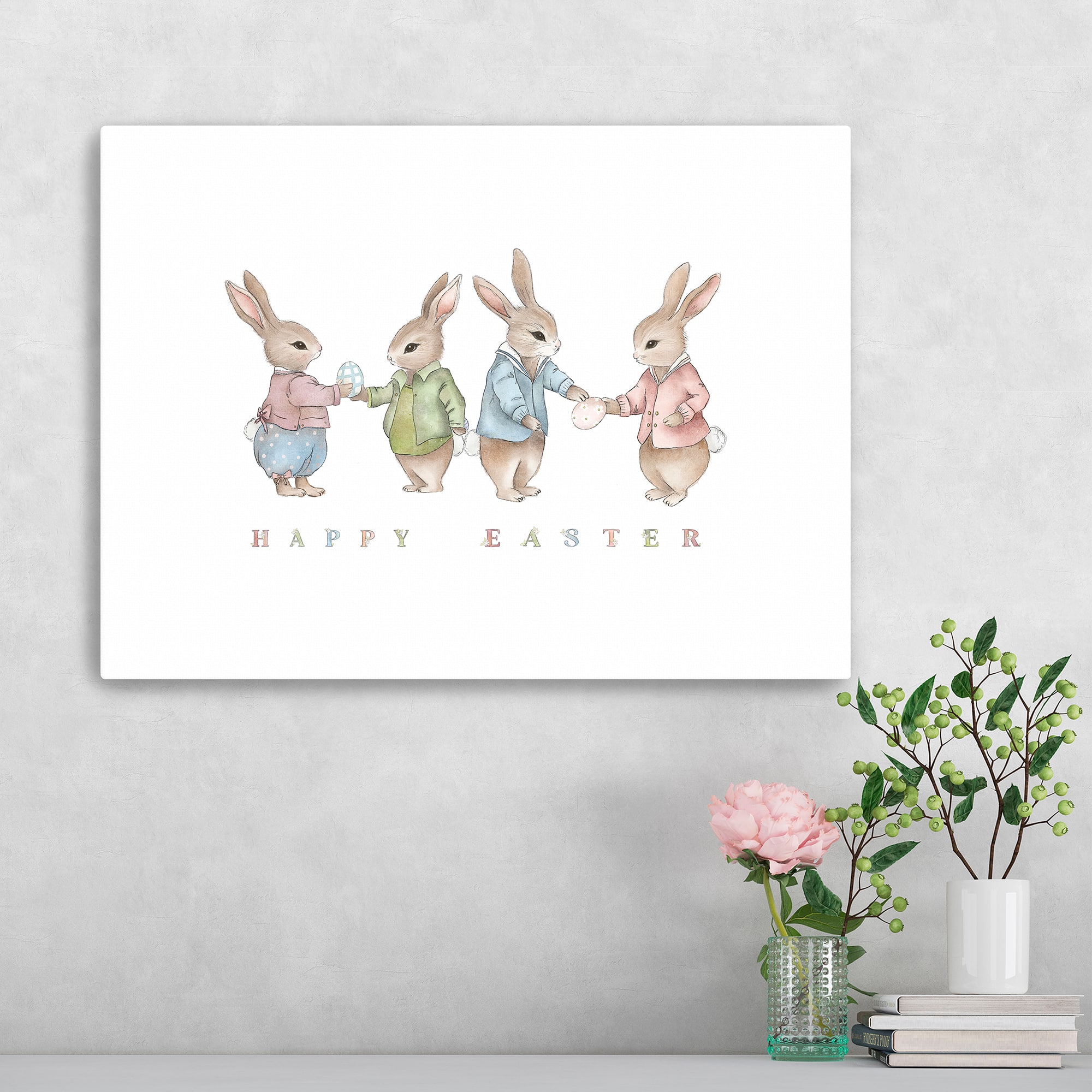 Lumaprints Easter Bunnies Canvas Giclée Art