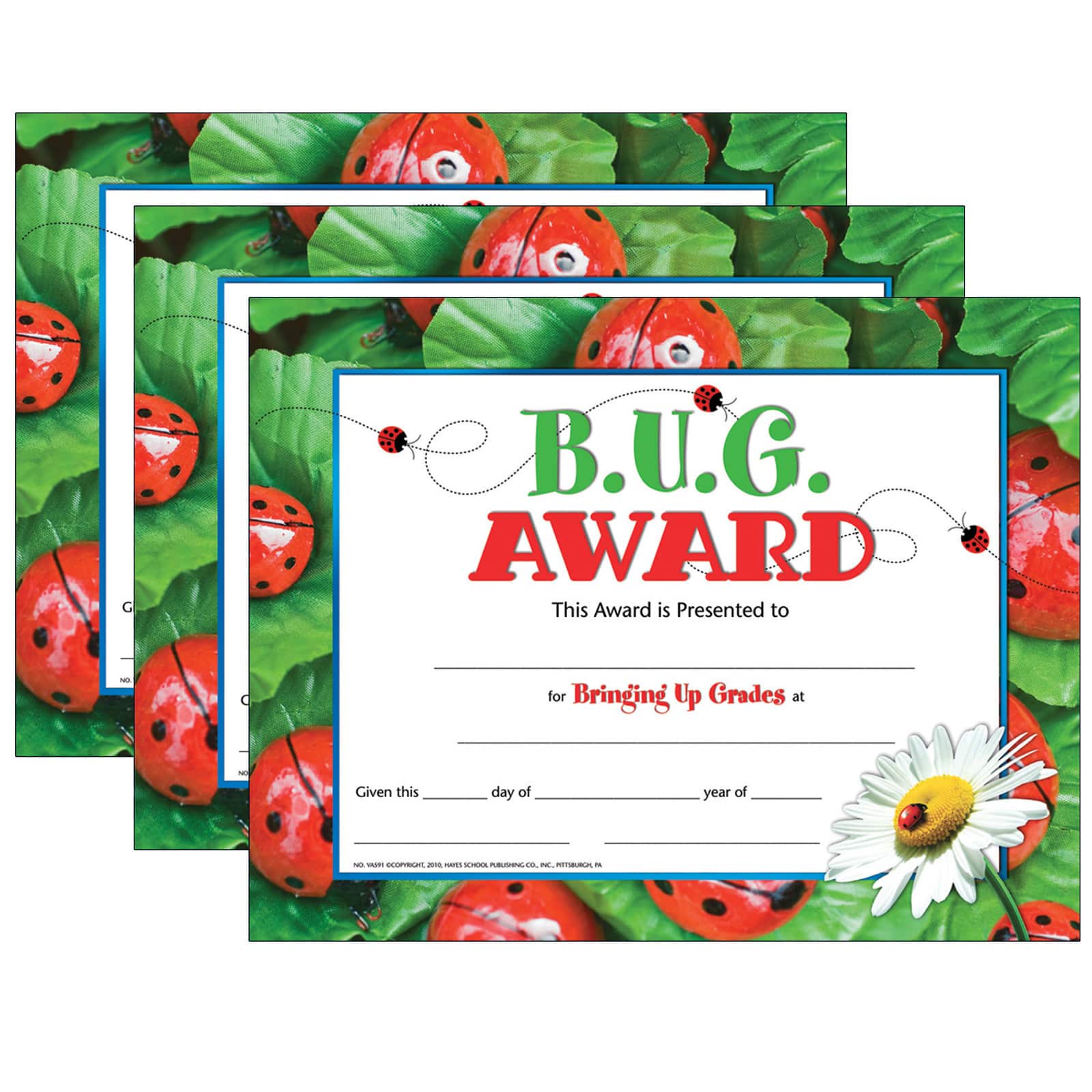 H-VA591-3 Hayes Bug Award - 30 Per Set - Pack of 3