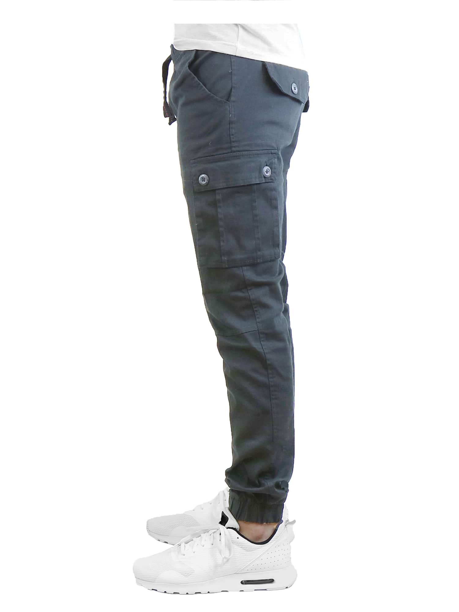 Galaxy by Harvic Slim Fit Cotton Stretch Twill Men's Cargo Joggers