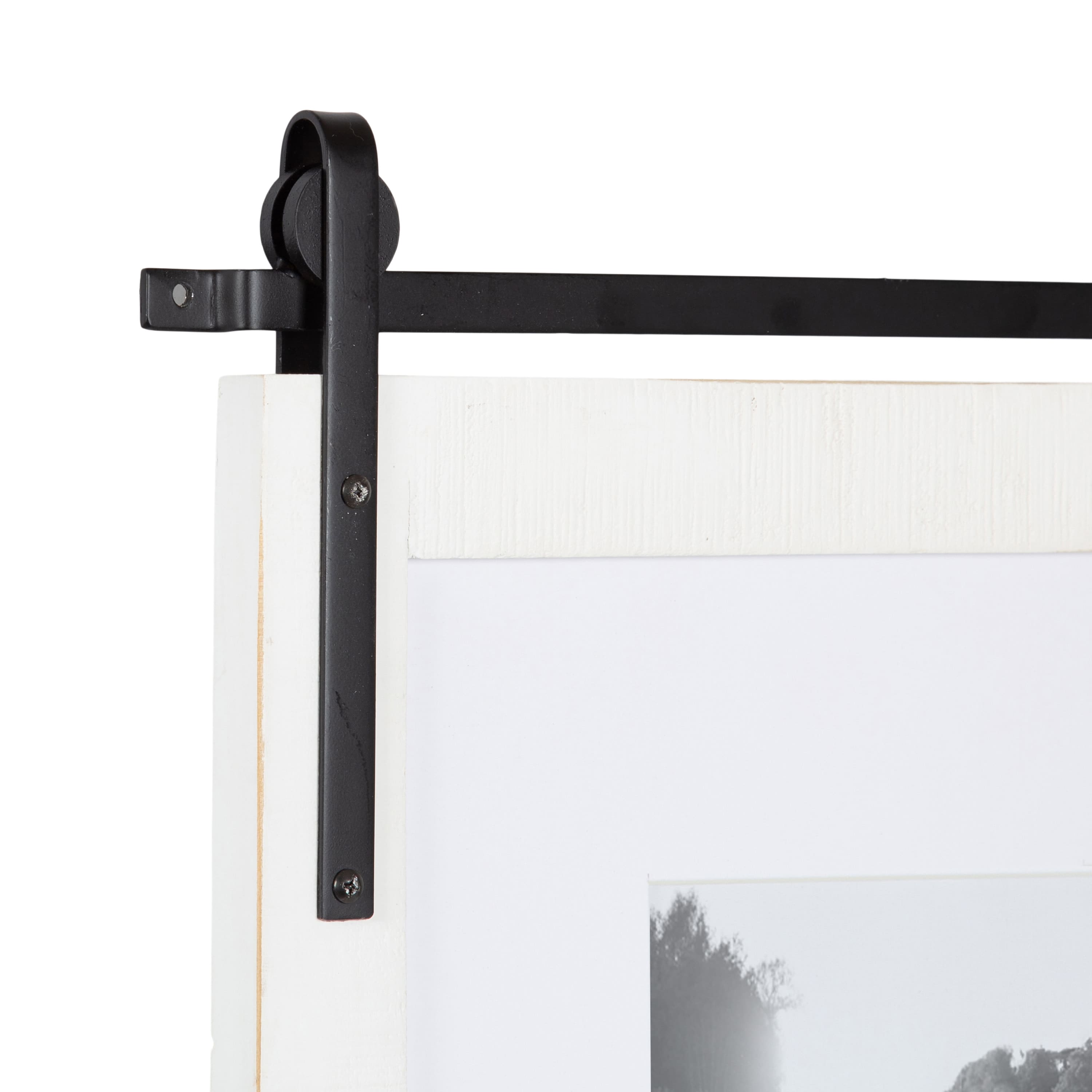 Kate and Laurel 16" x 20" White Cates Wood Picture Frame with 8" x 10" Mat