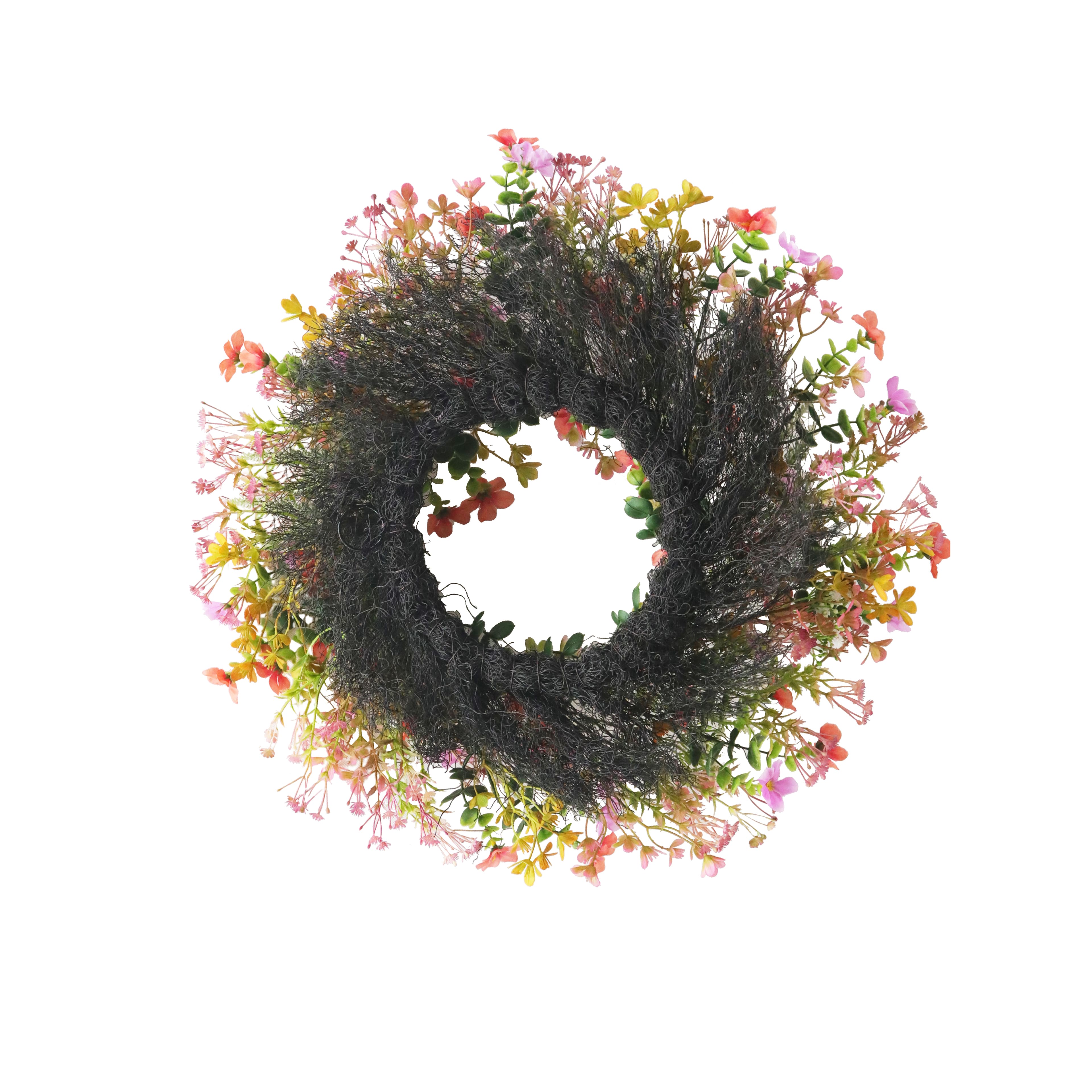 20" Pink, Red & Yellow Wildflower Mix Wreath by Ashland®