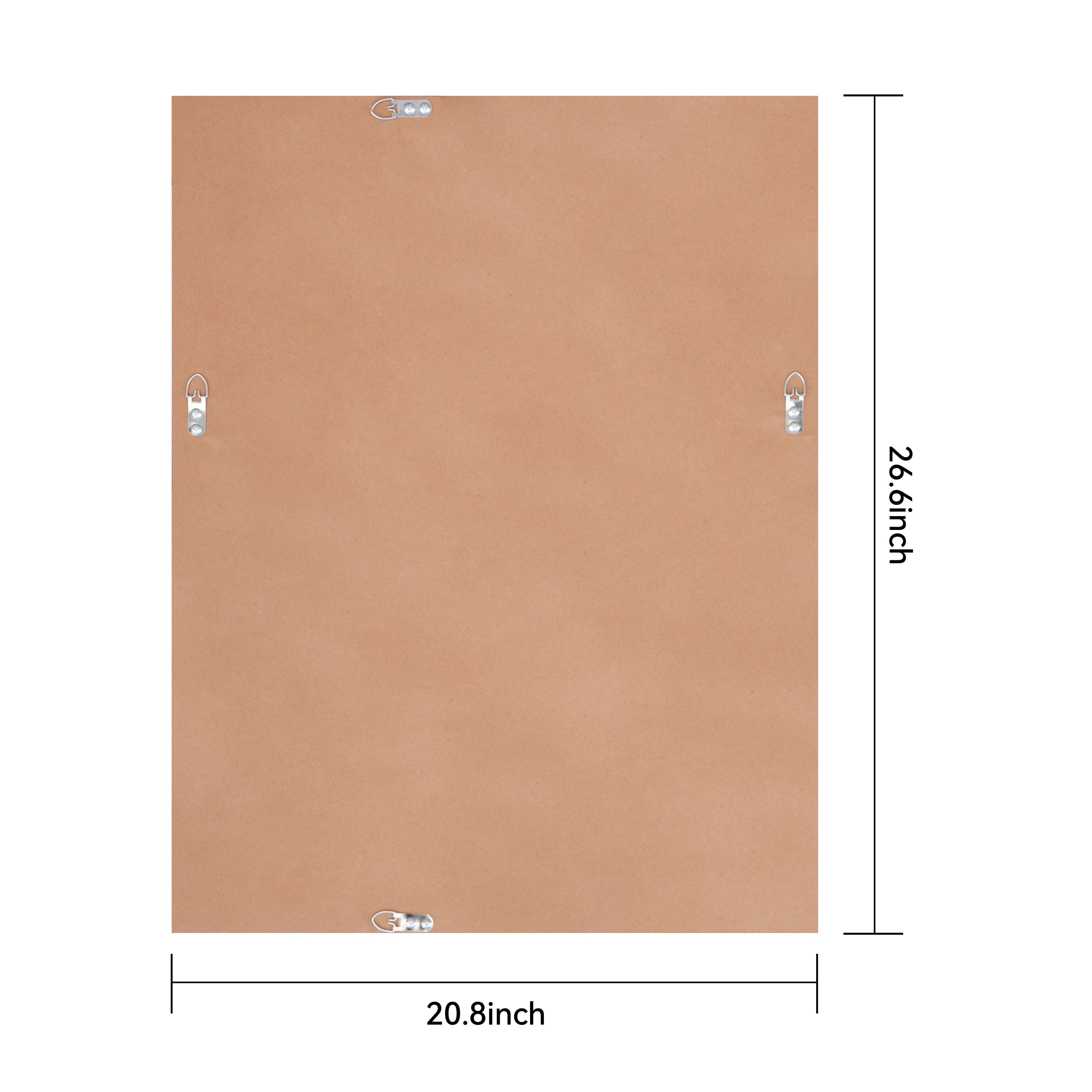 18" x 24" Black Decorative Float Mirror by Ashland®