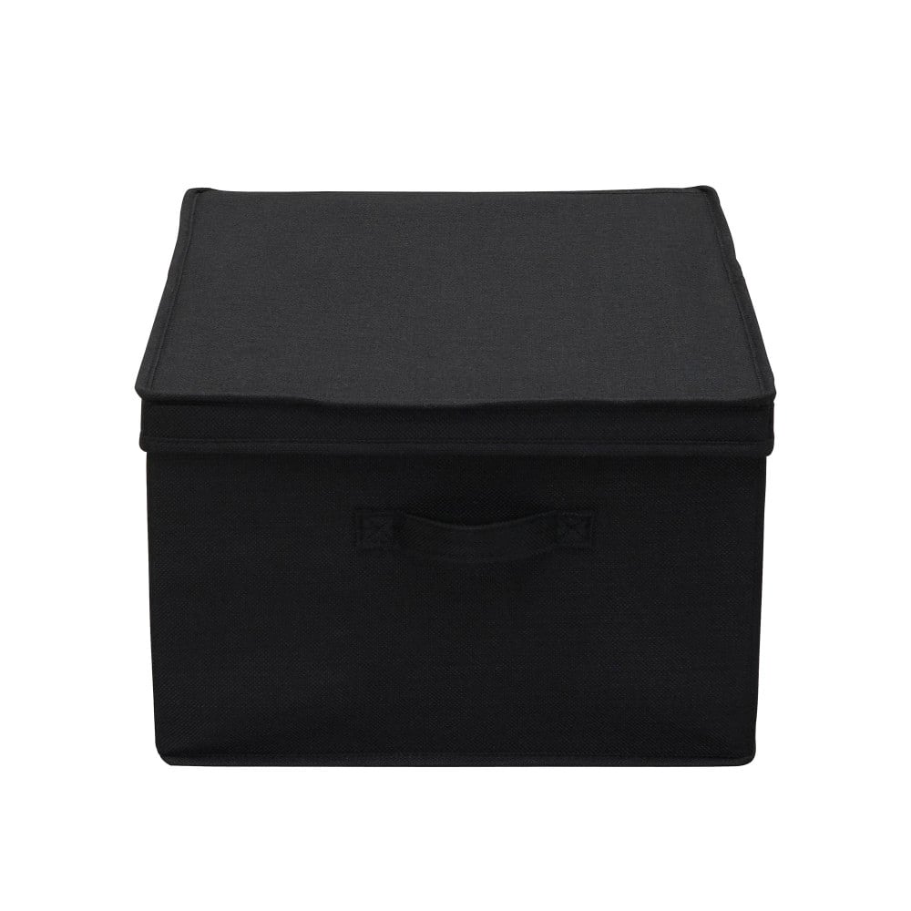 Household Essentials Fabric Storage Bin with Lid, 2ct.