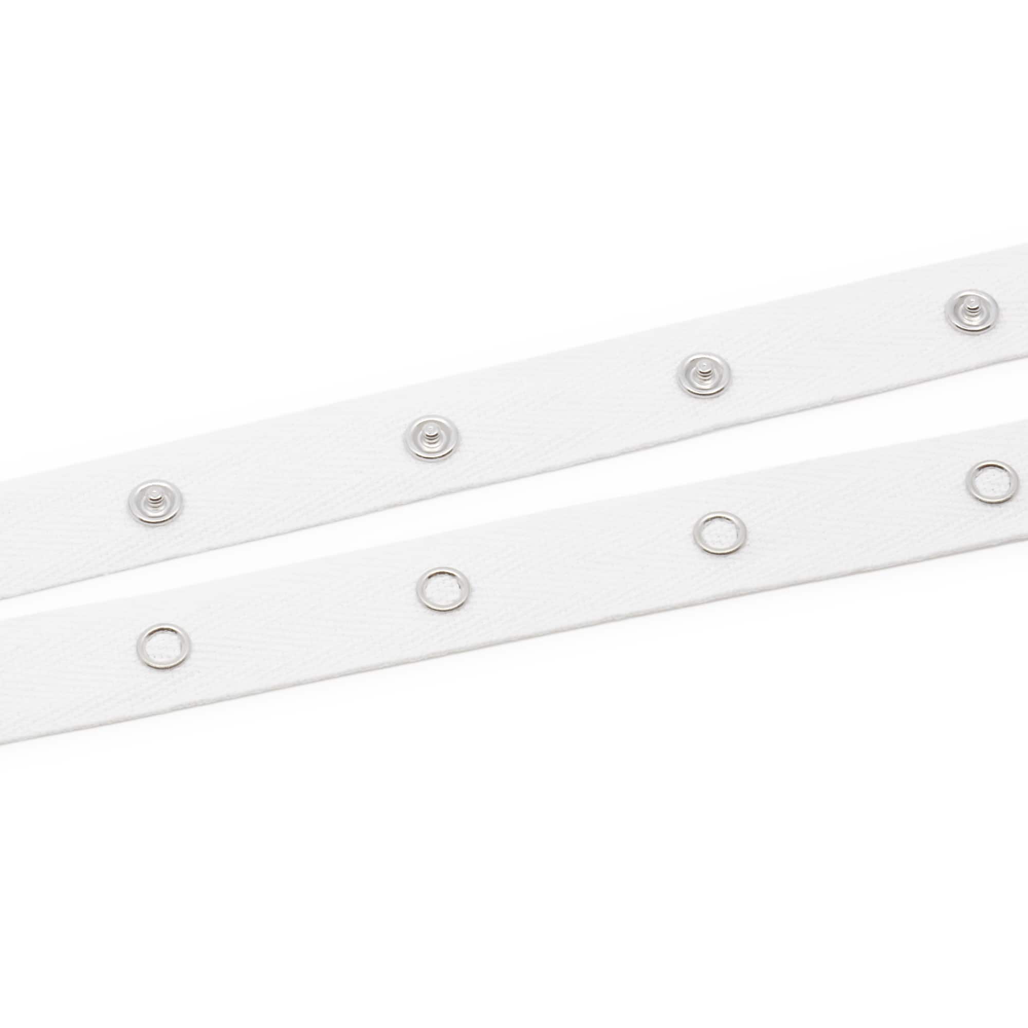 Dritz® White Cotton 12 Snap Tape, 8yd.