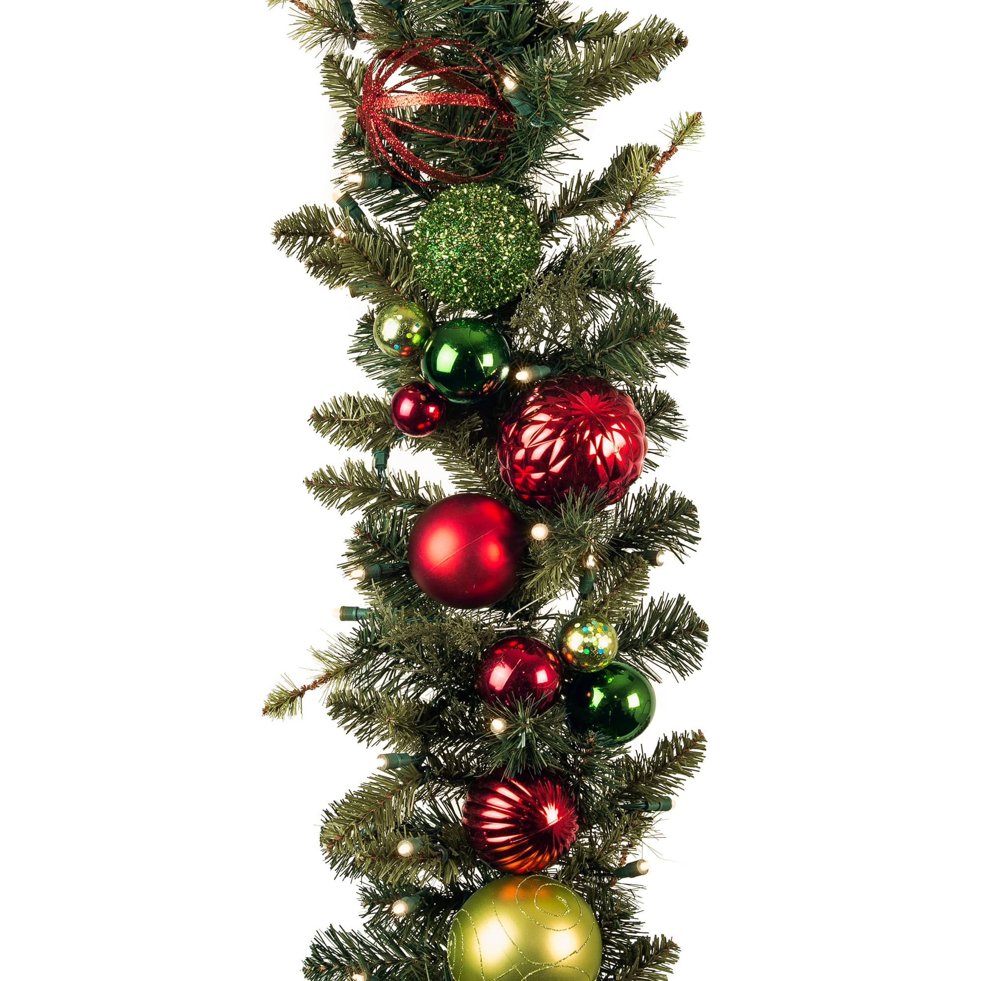 Village Lighting 9ft. Pre-Lit LED Festive Holiday Christmas Garland