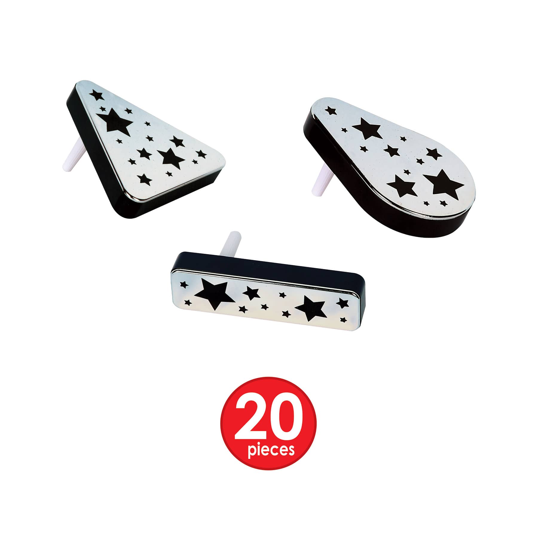 Beistle Black & Silver New Year Entertainer Party Favor Kit for 50