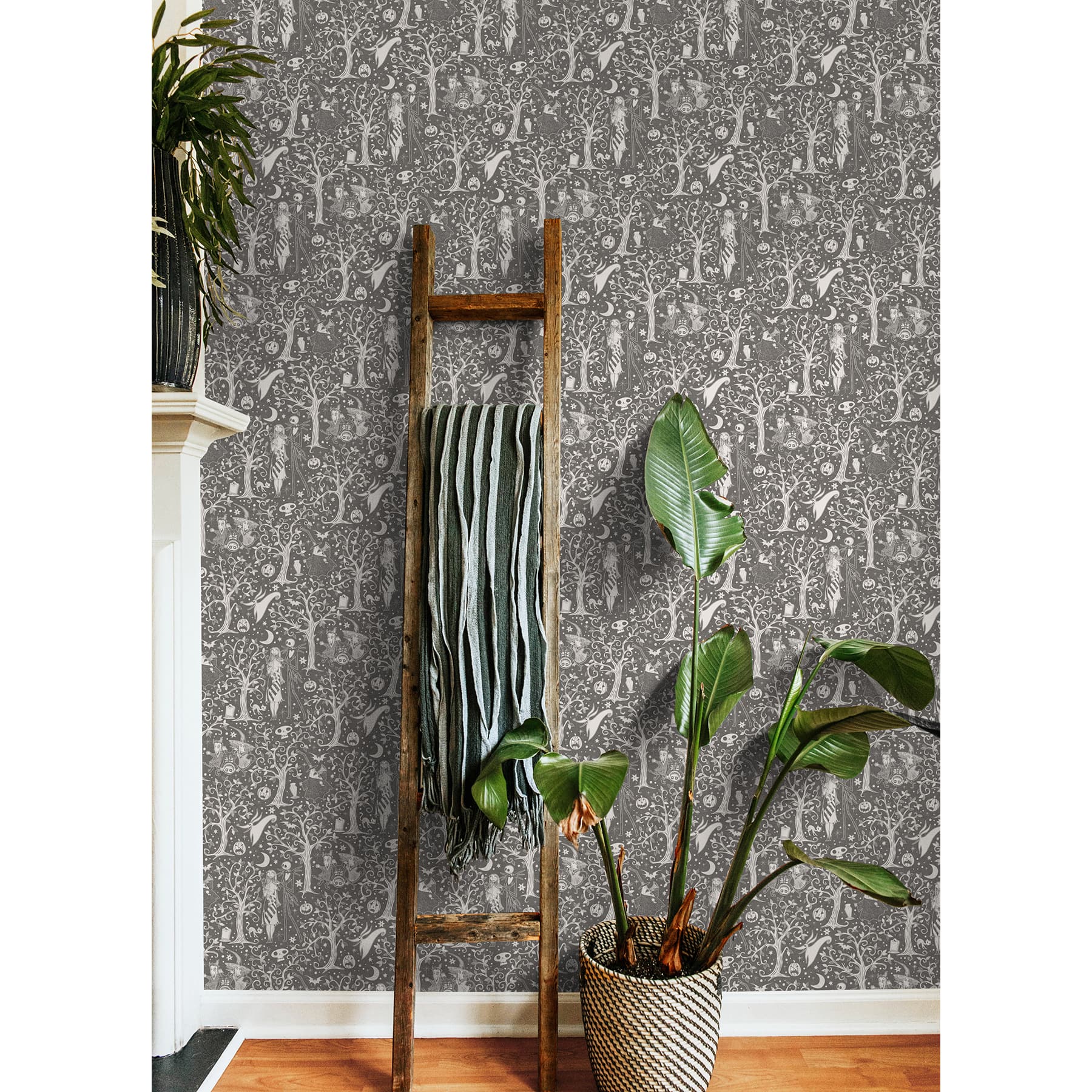 RoomMates Disney Tim Burton's The Nightmare Before Christmas Forest Peel & Stick Wallpaper