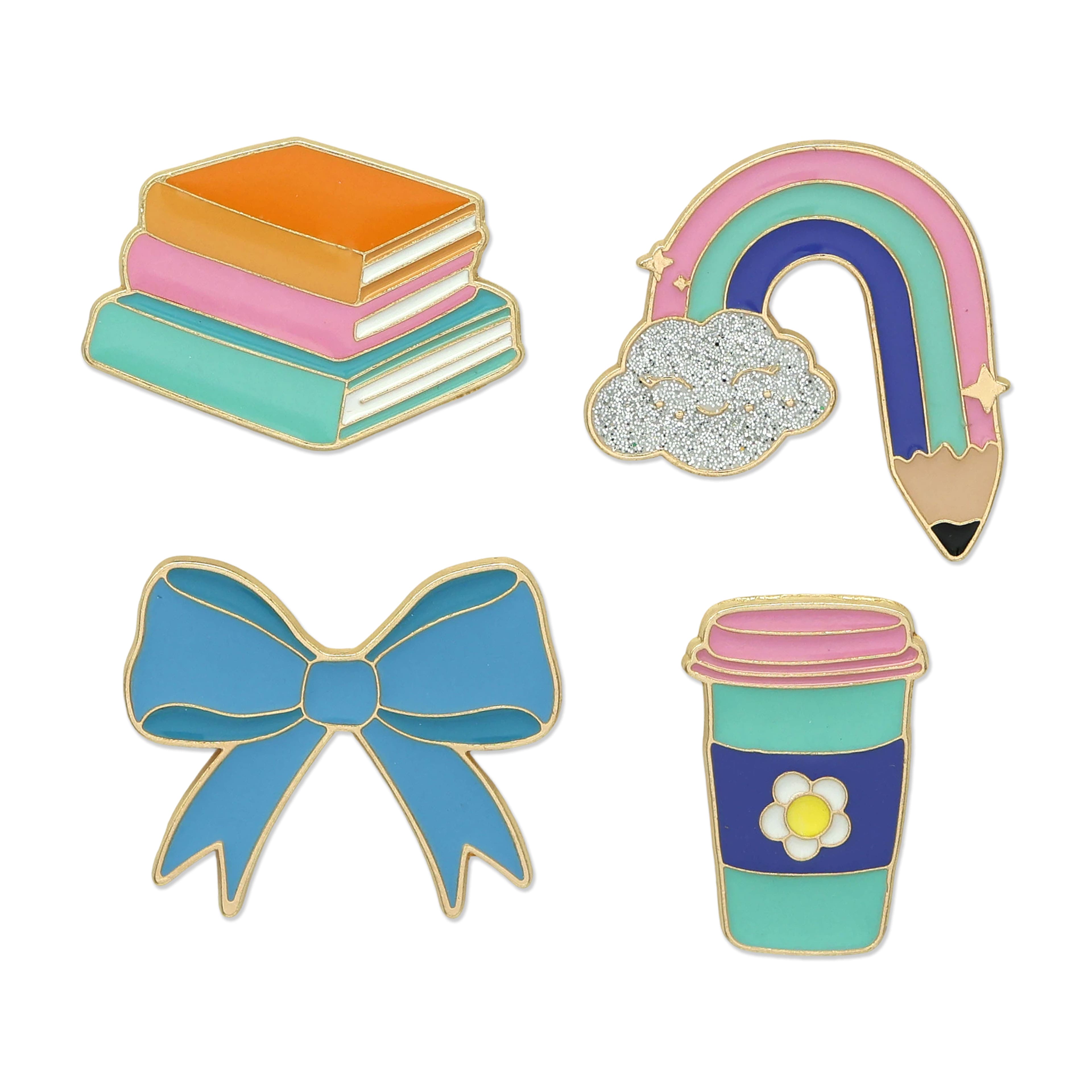 Teacher Metal Pins, 4ct. by B2C™
