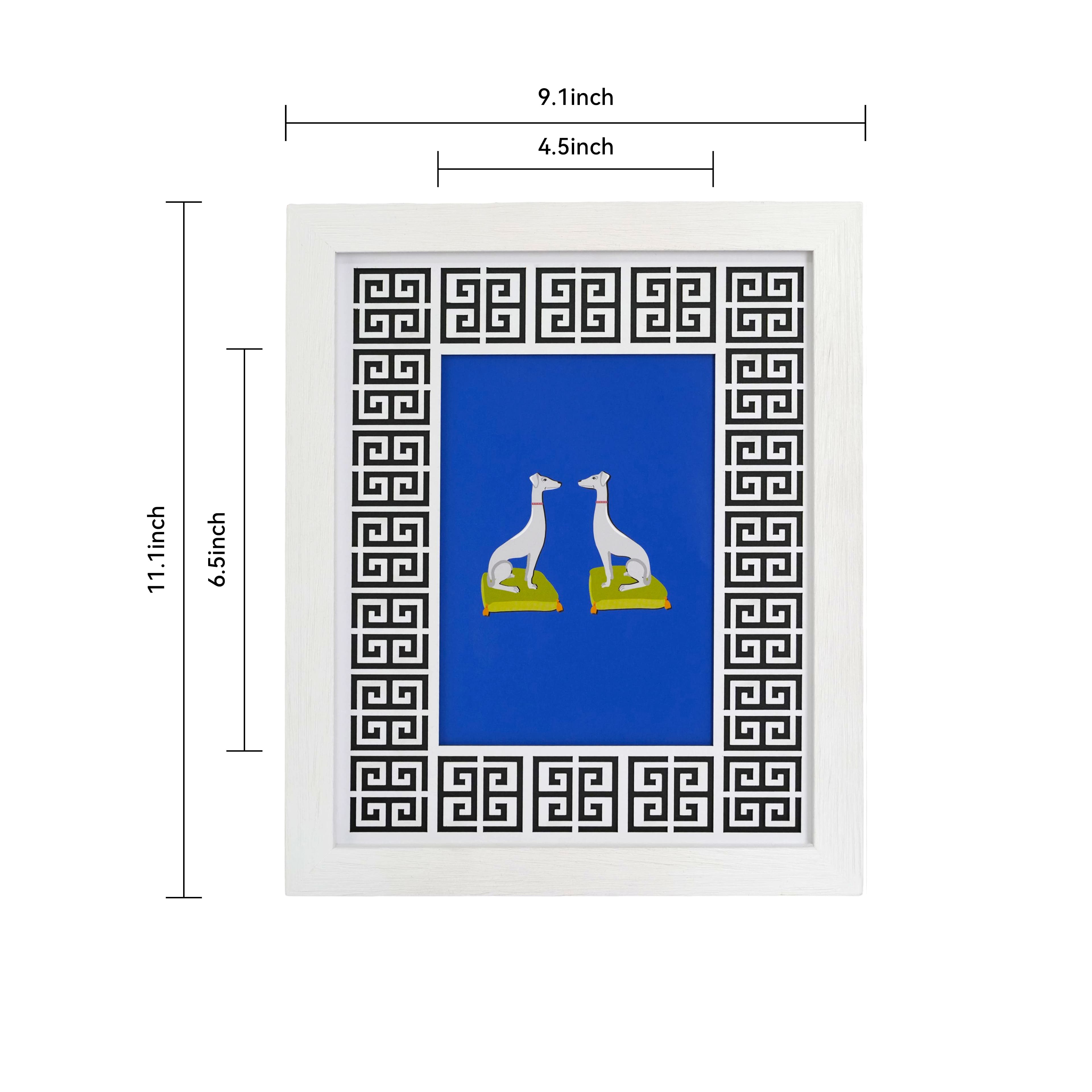 Jonathan Adler x Michaels 5" x 7" Black & White Greek Key Matted Wood Tabletop Frame