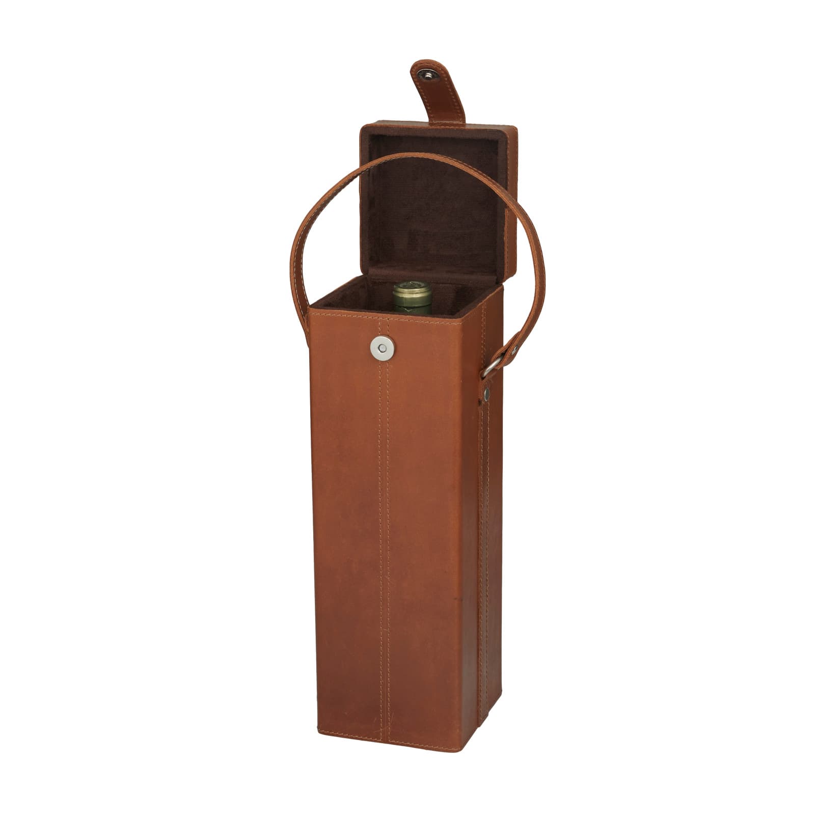 Tan Modern Wine Holder, 5" x 5" x 19"