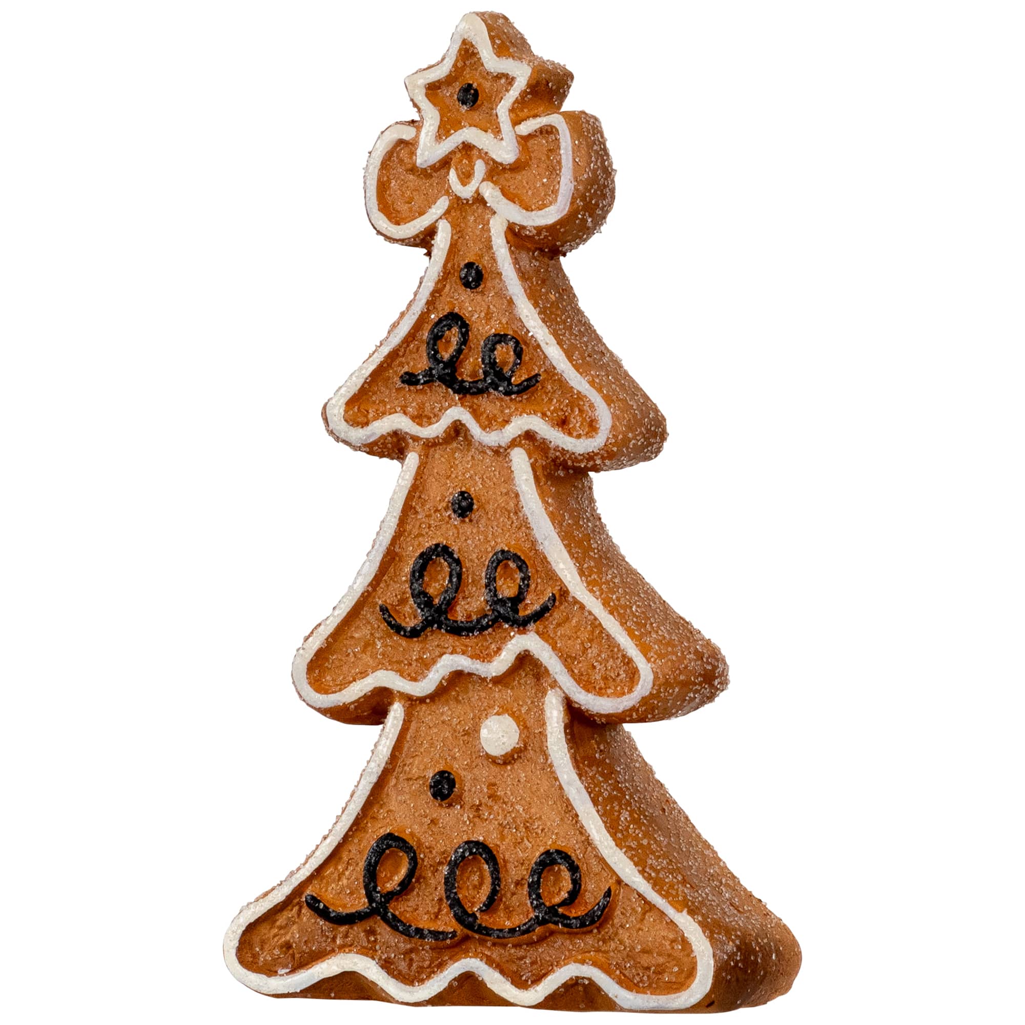 Northlight 6.25" Frosted Gingerbread Christmas Tree Figurine
