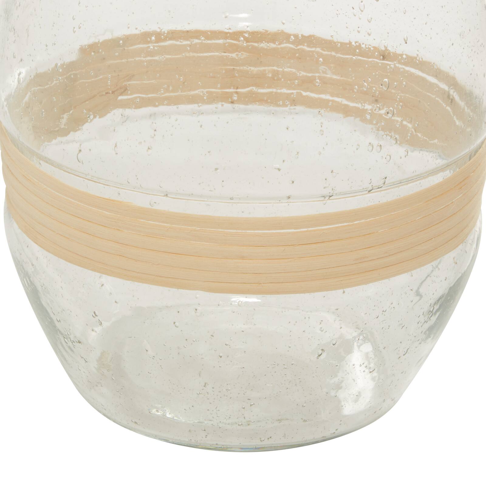 20" Clear Glass Coastal Vase
