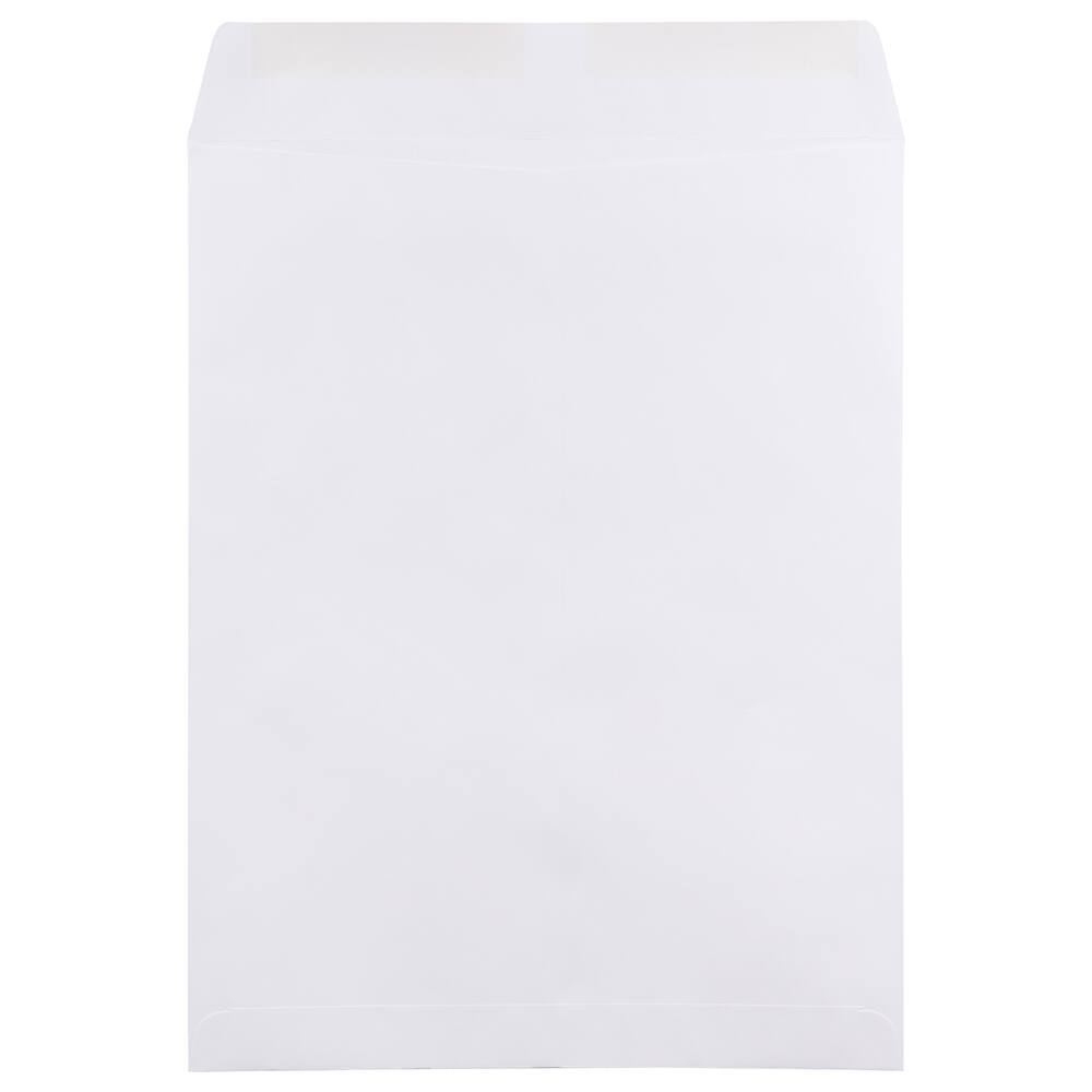 JAM Paper 12" x 15.5" White Open End Catalog Commercial Envelopes