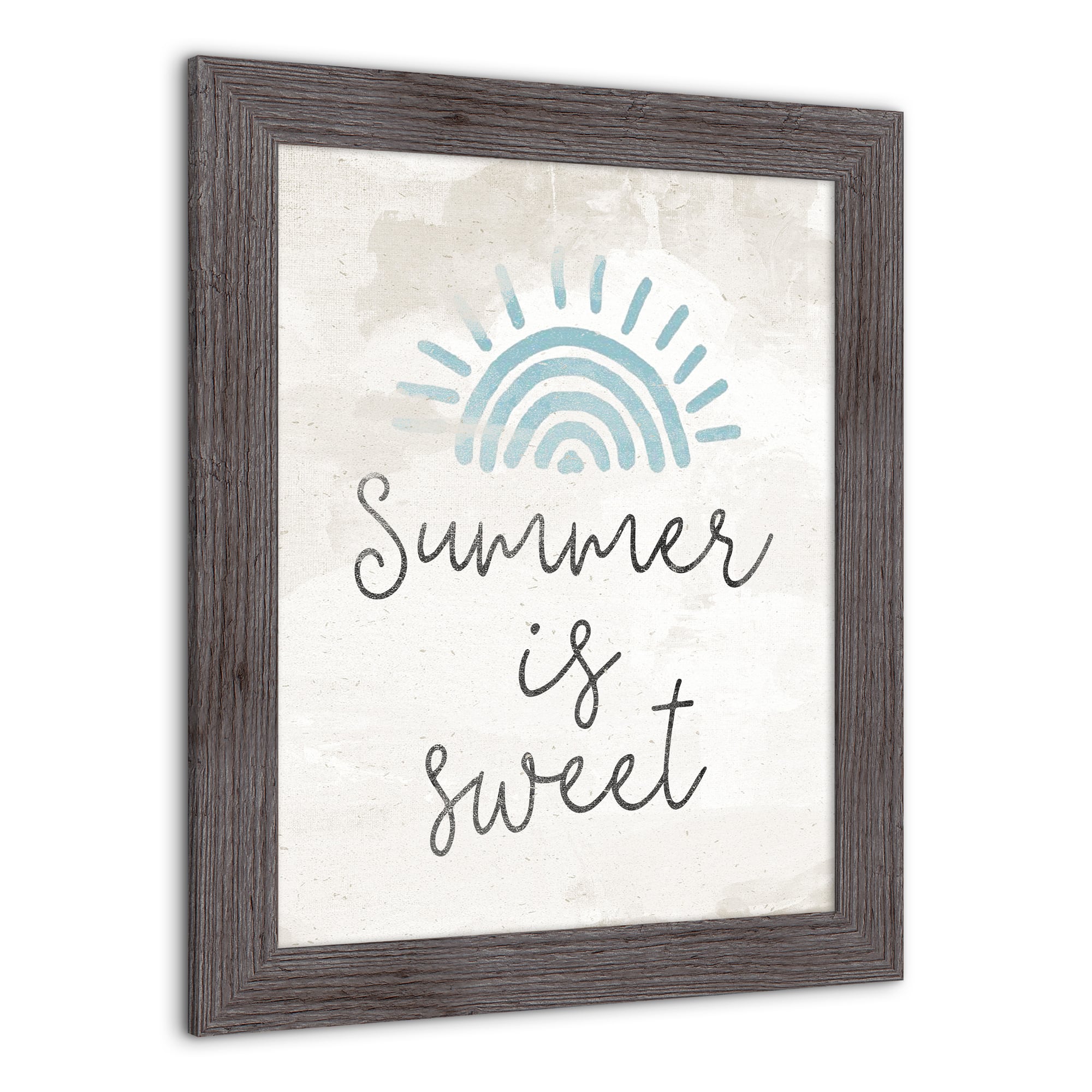 Summer is Sweet Western Gray Framed Print