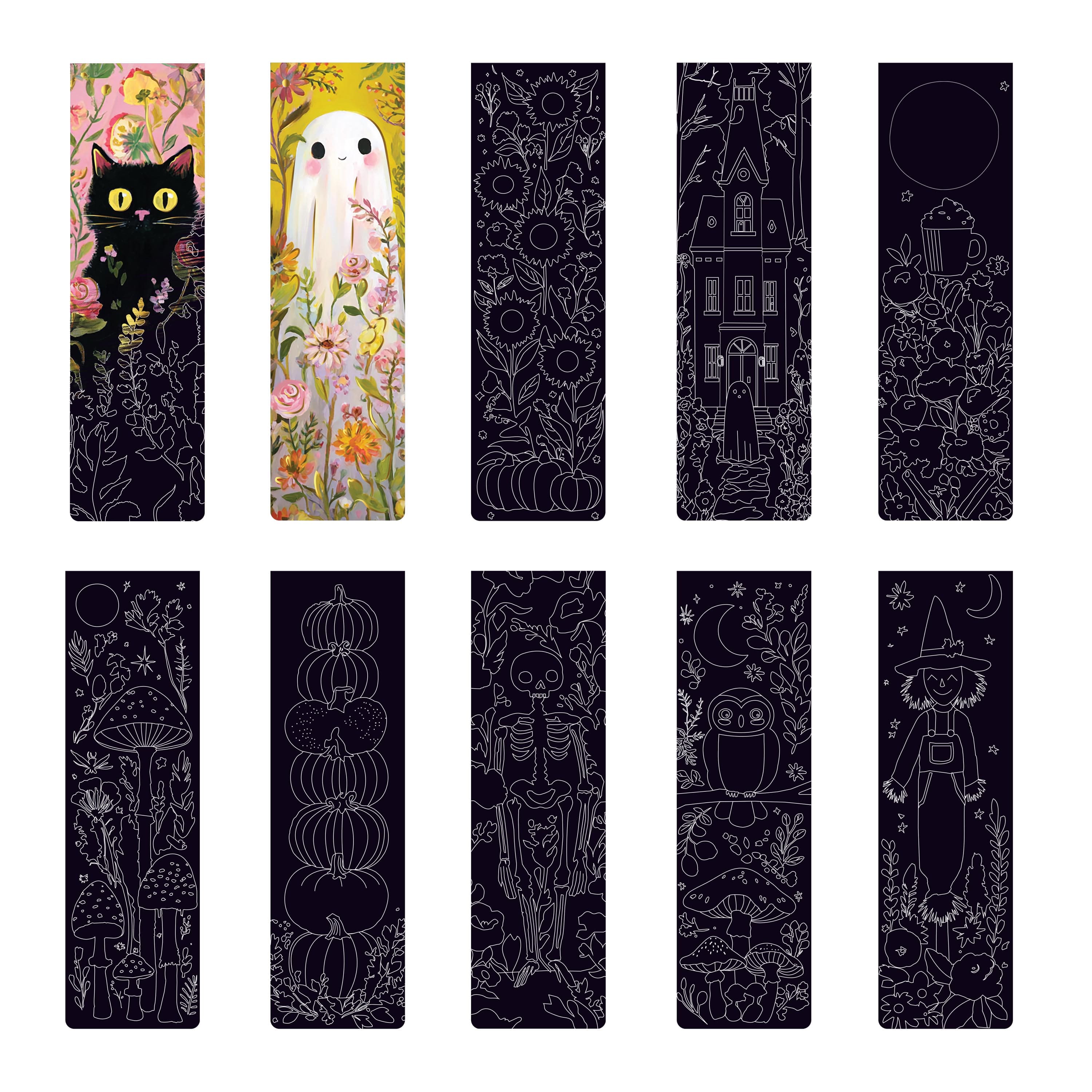 Brea Reese® Meadow Creatures Scratch Art Bookmarks