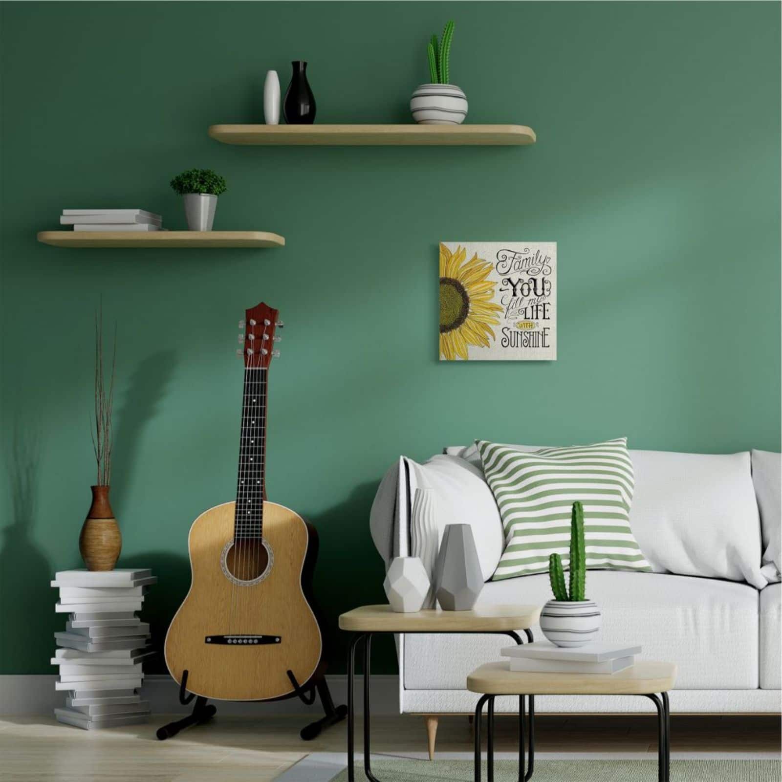 Stupell Industries You Fill My Life with Sunshine Canvas Wall Art
