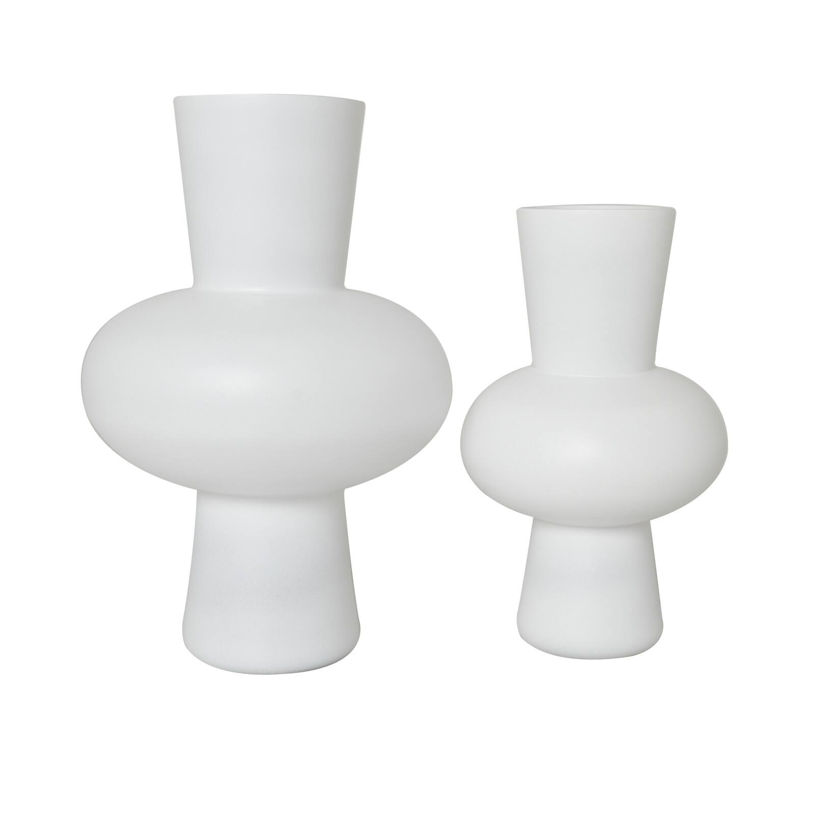 Glass Trumpet Vase Set