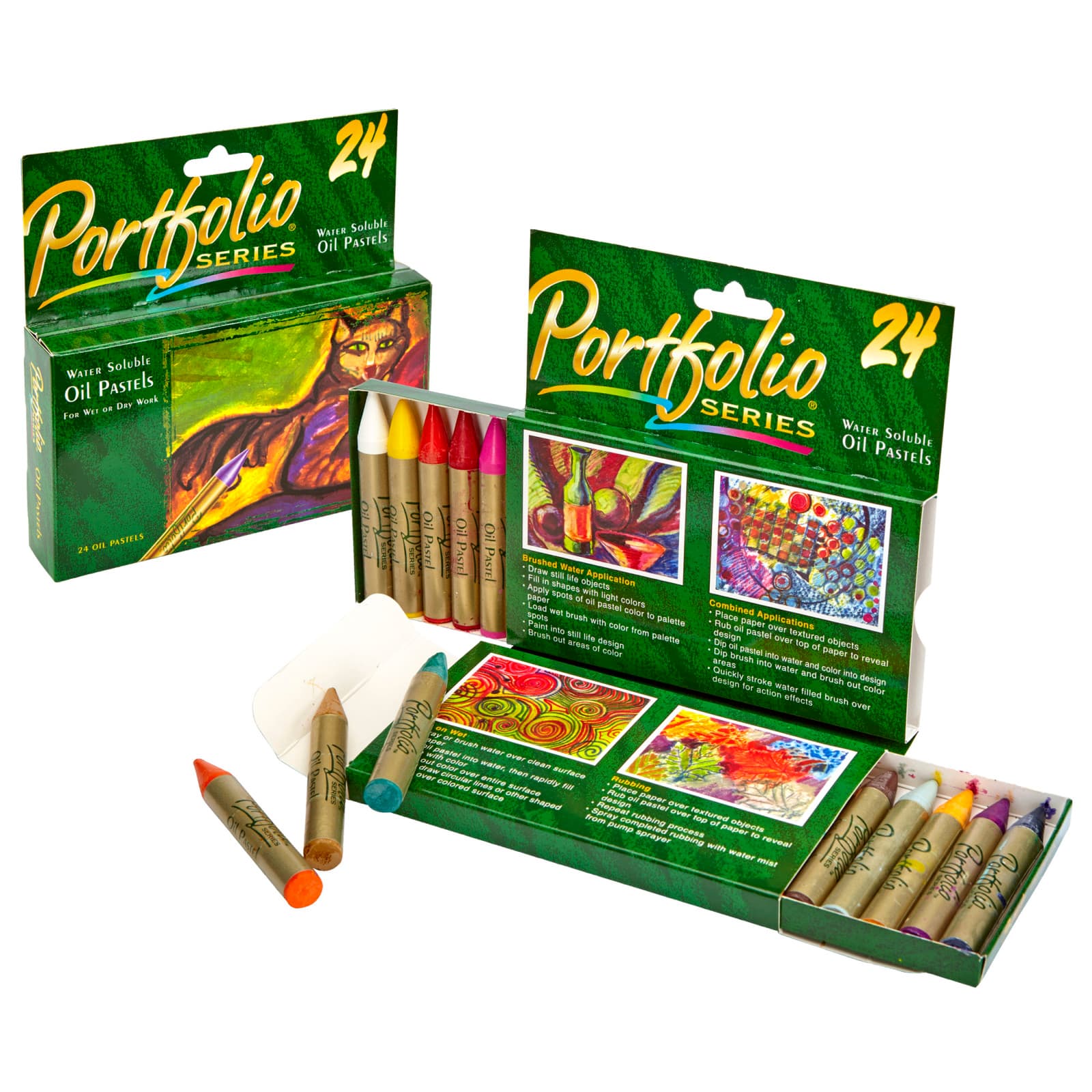 Crayola® Portfolio Series 24 Color Oil Pastels, 2ct.