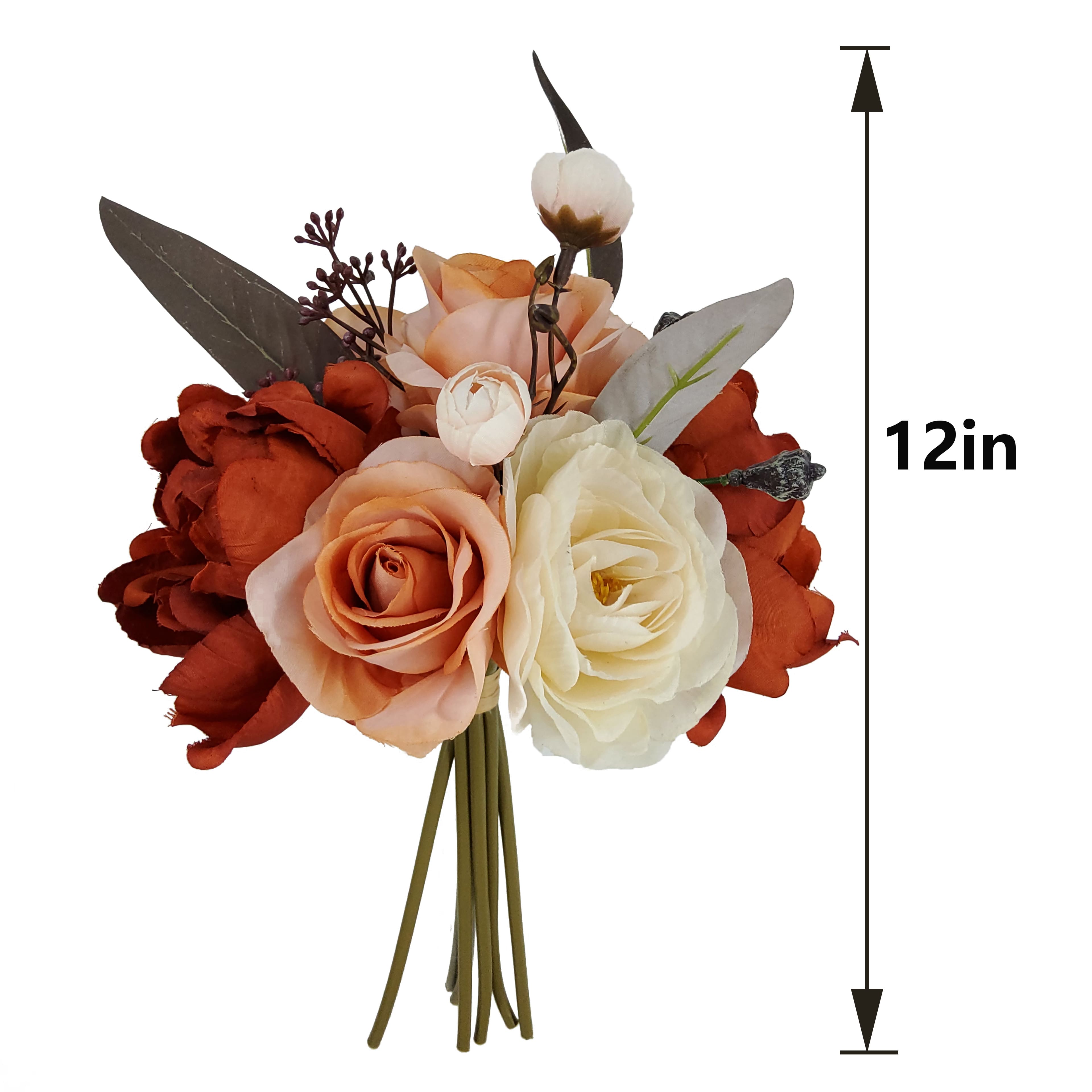 12" Orange Peony & Rose Mix Bouquet by Ashland®