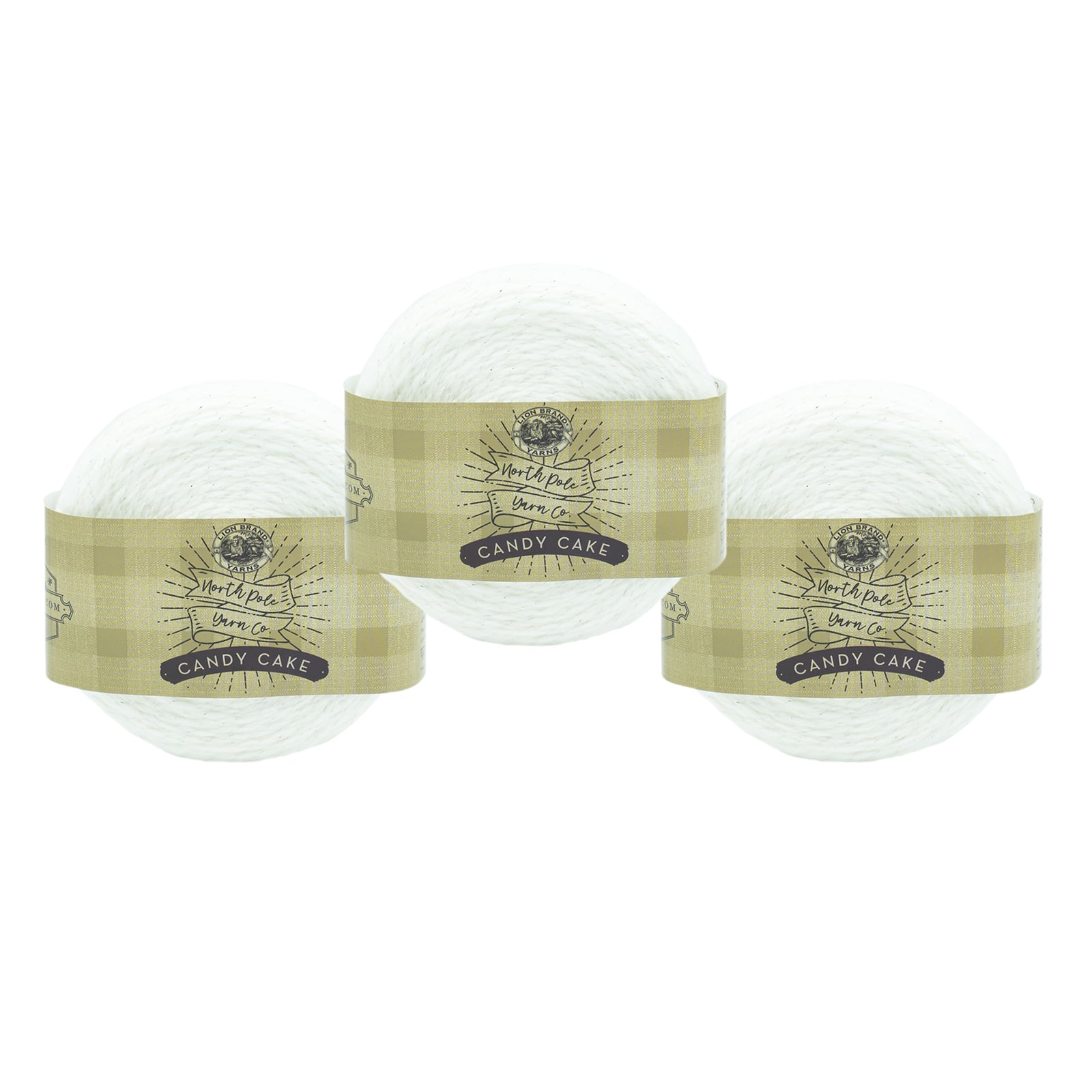 3 Pack Lion Brand® North Pole Yarn Co. Candy Cake Yarn