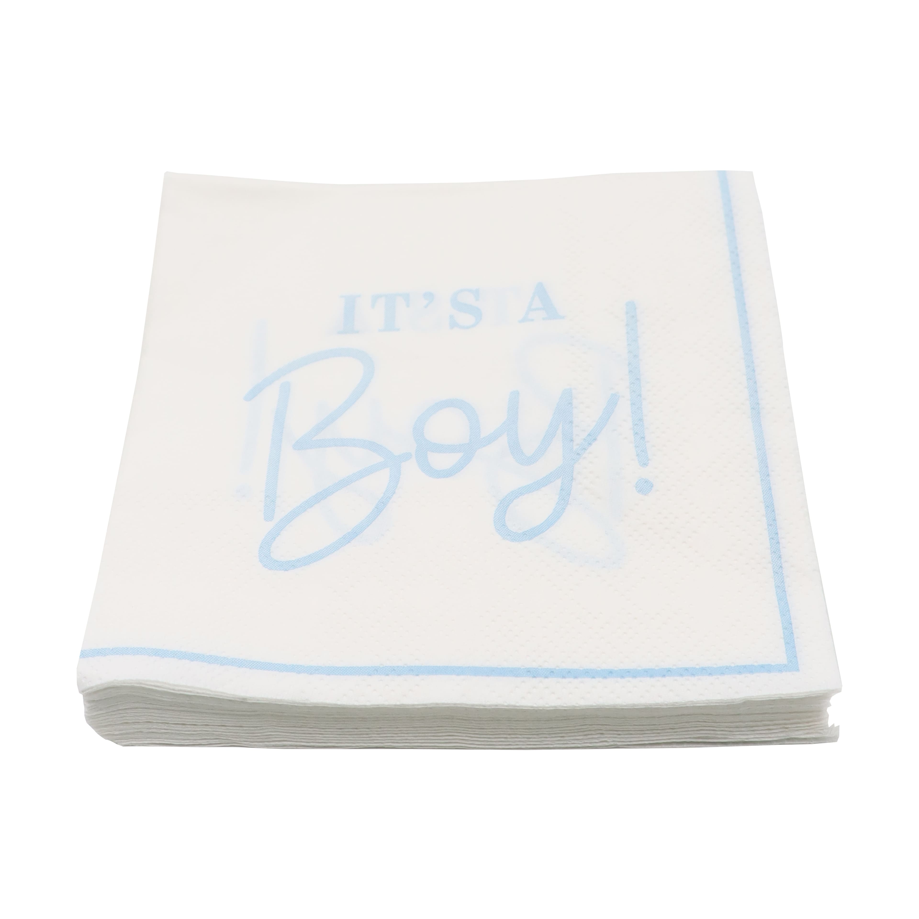 24 Packs: 20 ct. (480 total) It's a Boy Beverage Napkins by Celebrate It™