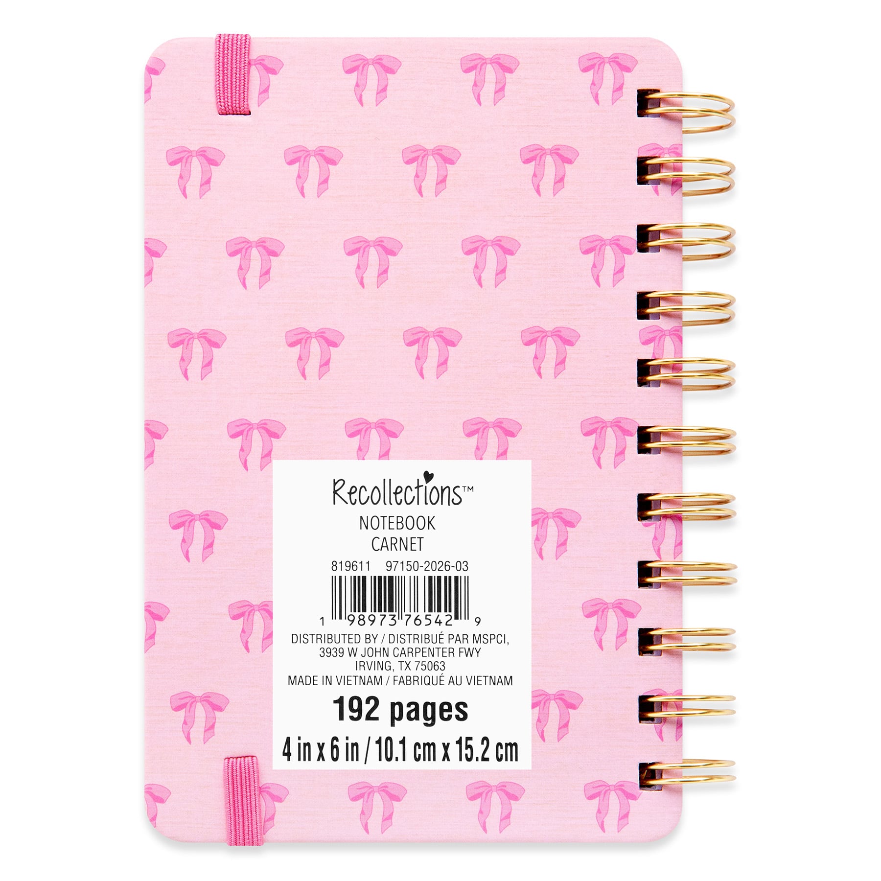 4" x 6" Spiral Lined Hardcover Notebook by Recollections
