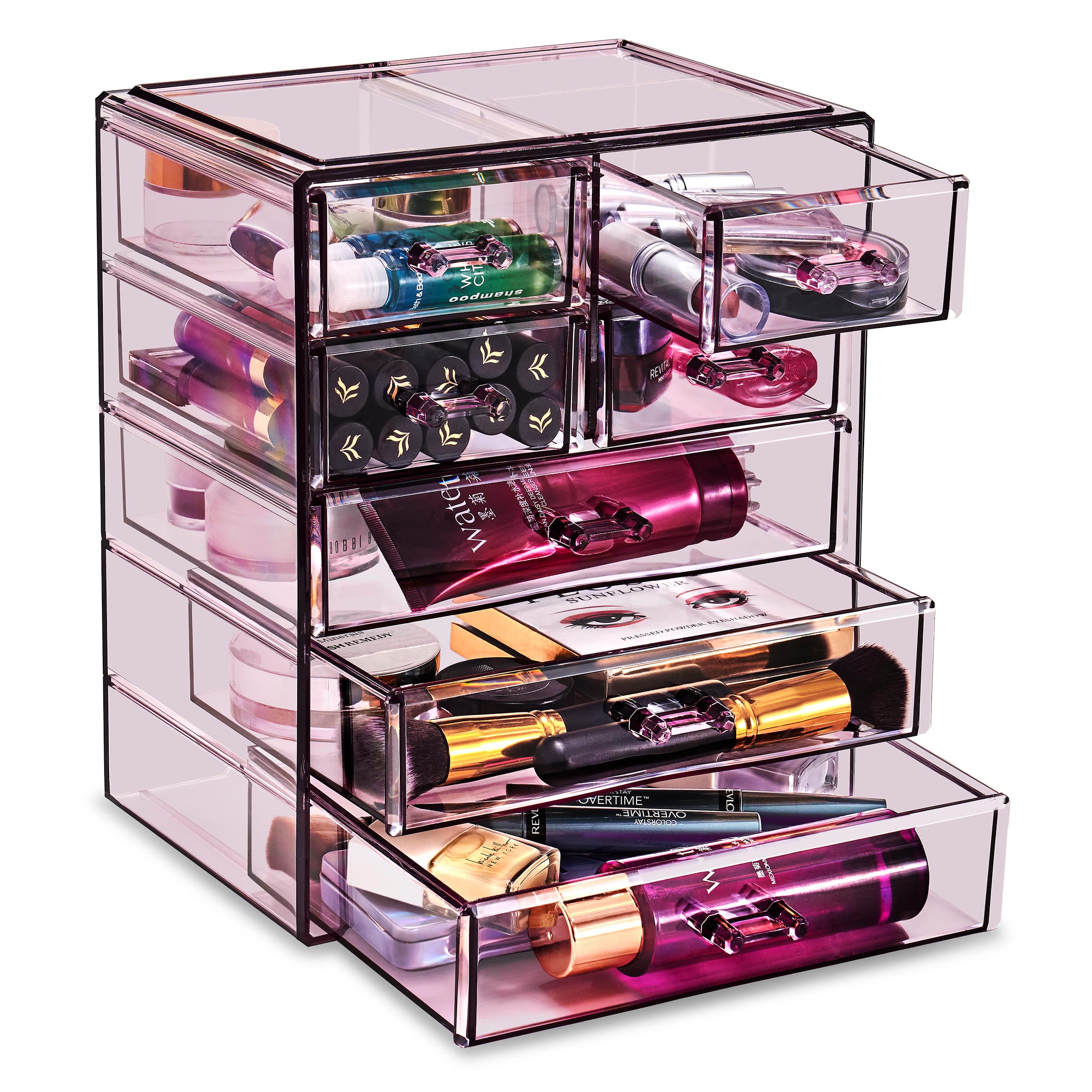 Sorbus Makeup & Jewelry Storage Case with 3 Large & 4 Small Drawers