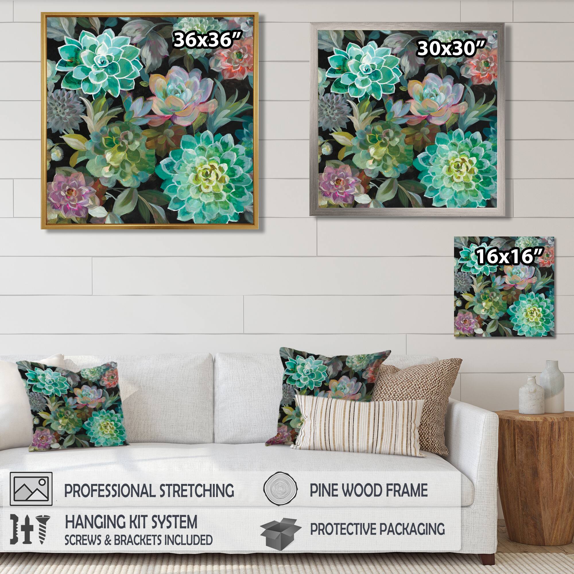 Designart - Floral Succulents