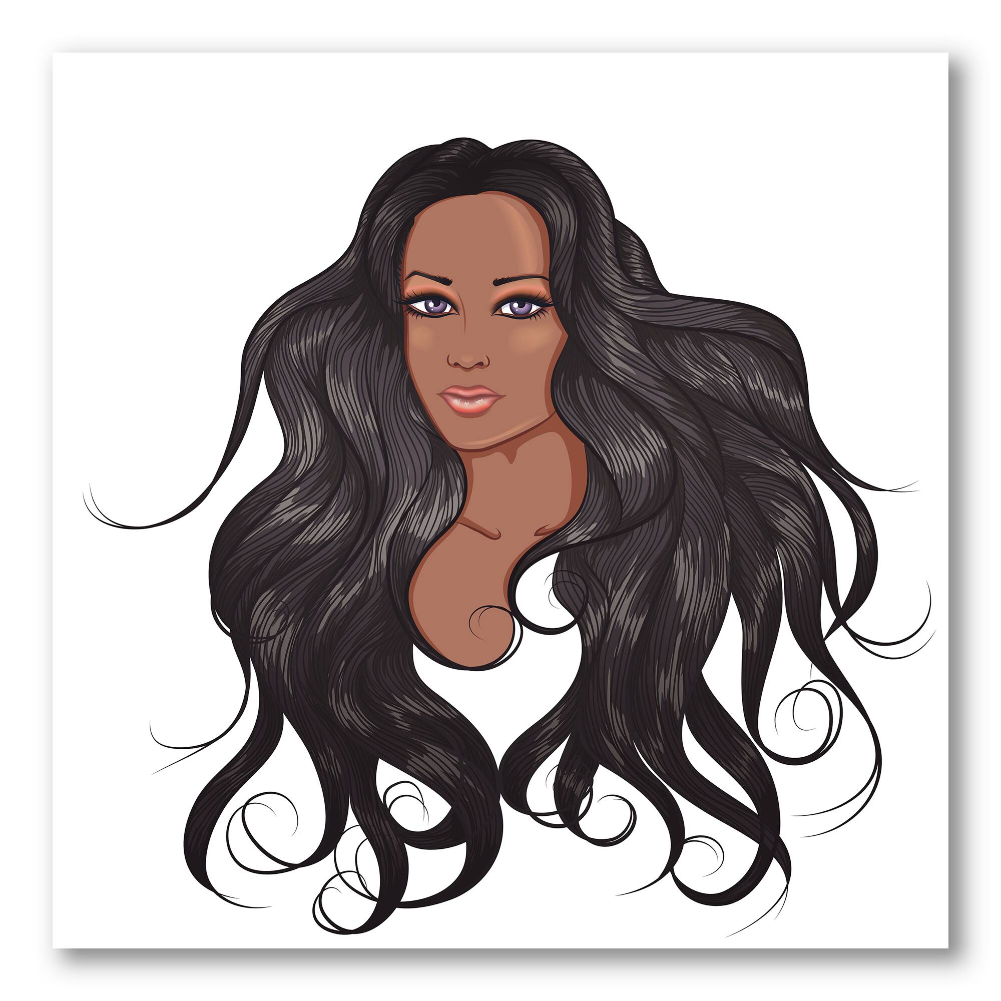 Designart - Portrait Of African American Woman XV