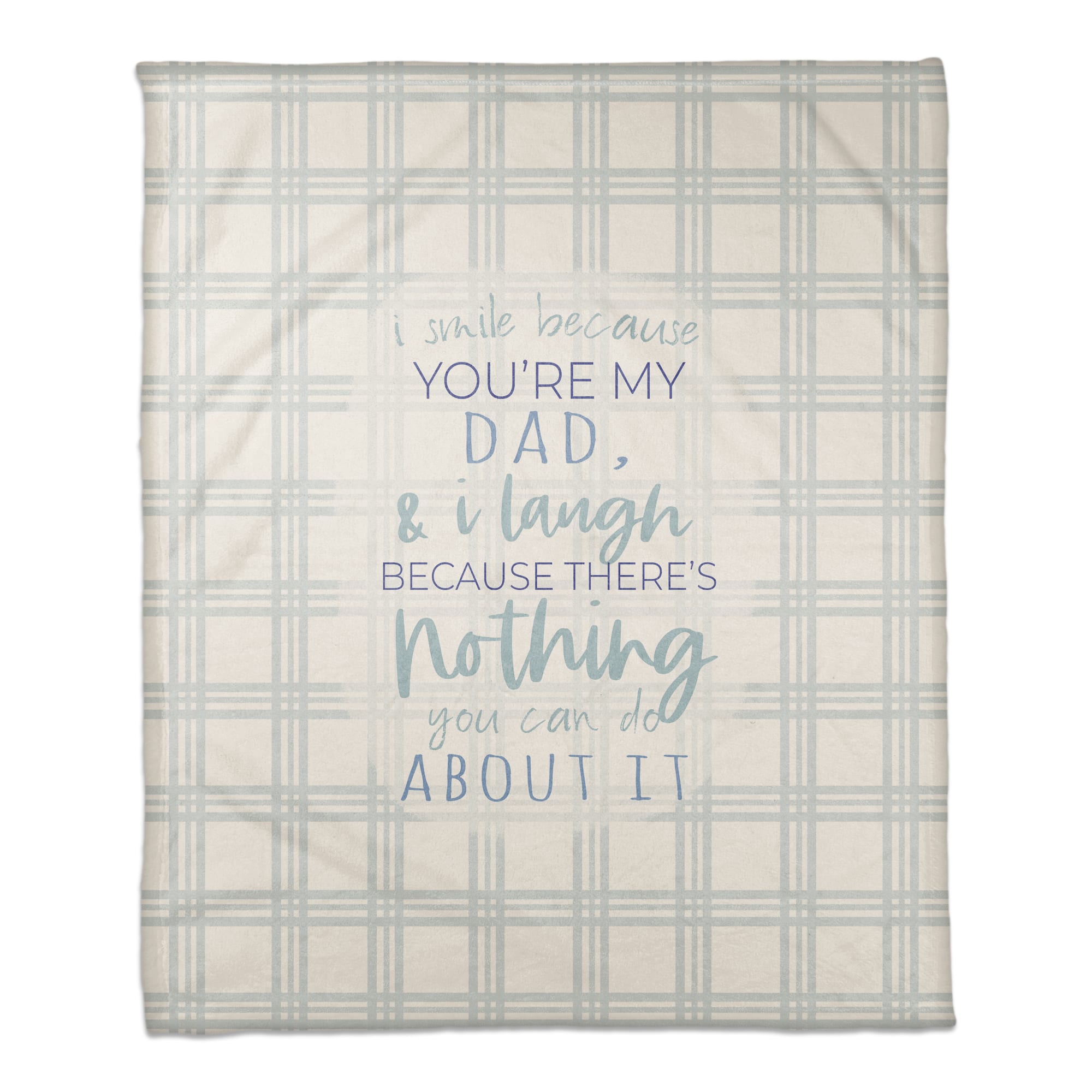 I Smile Because You're My Dad Coral Fleece Blanket