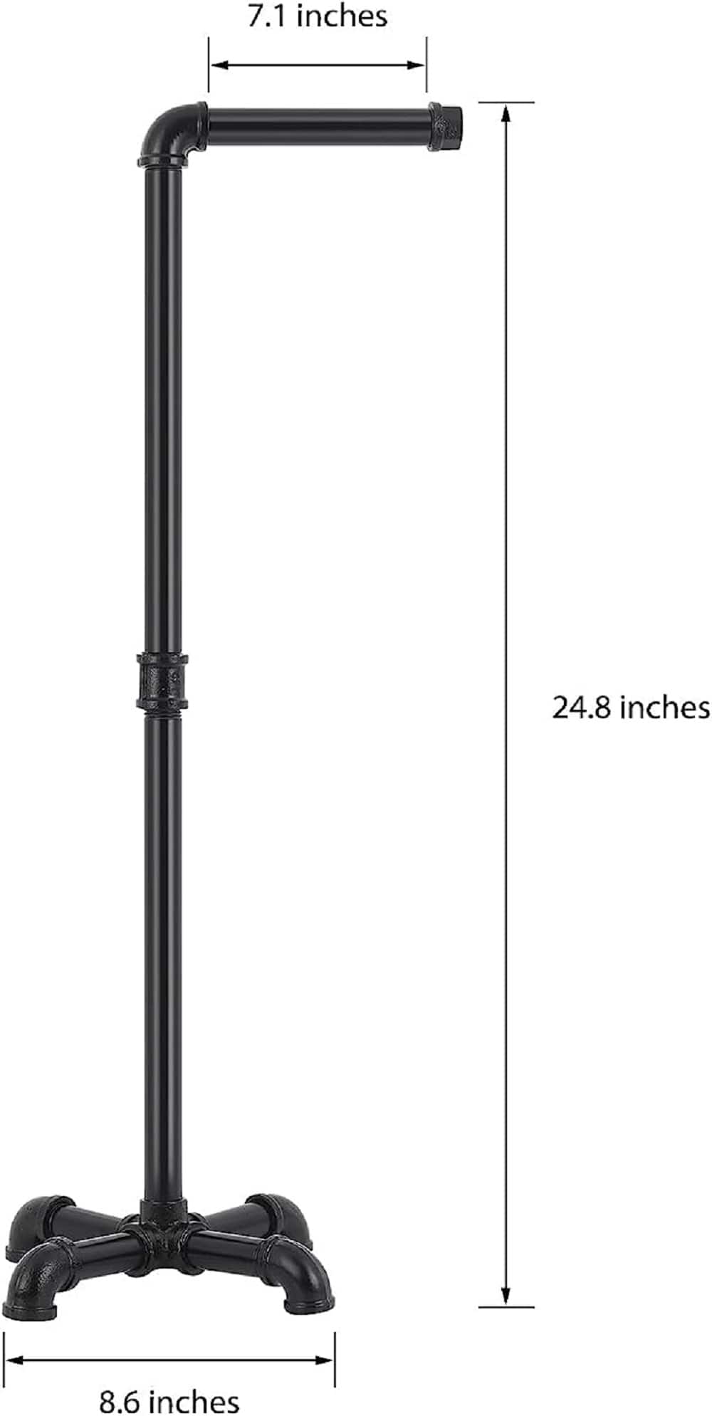 Black Toilet Paper Holder Stand, 2ct.