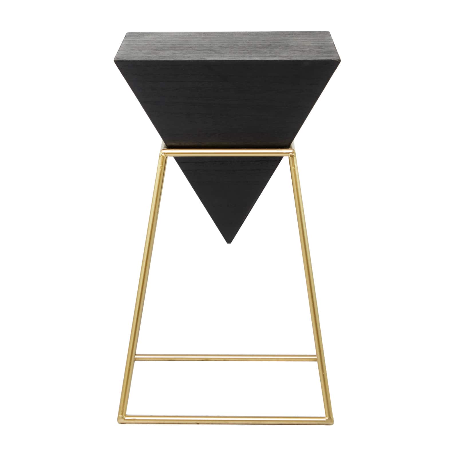 Black Wood Modern Accent Table 24" x 15" x 15"