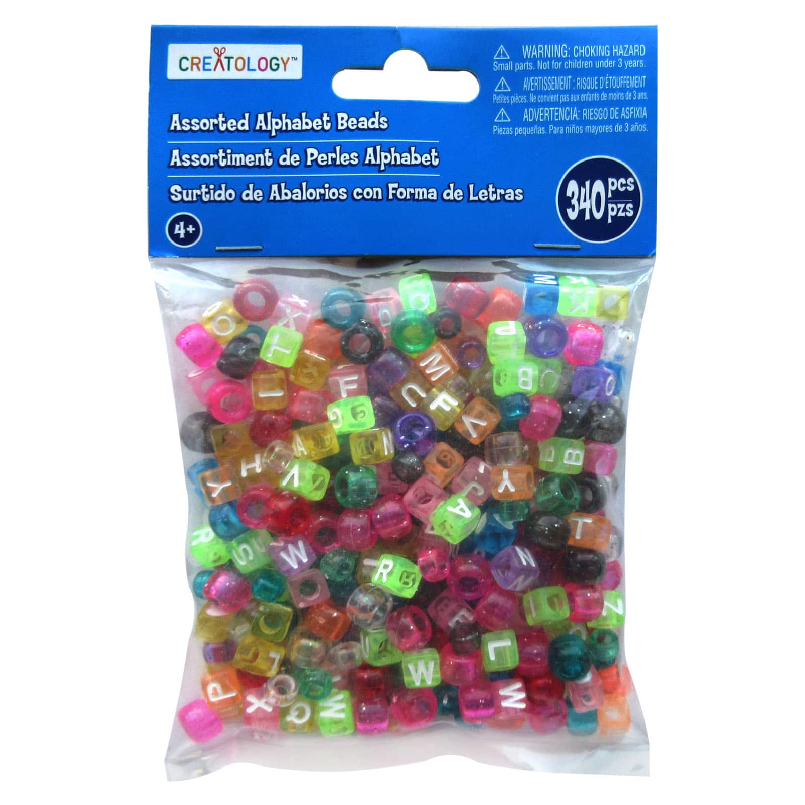 Creatology™ Assorted Alphabet Beads, Glitter