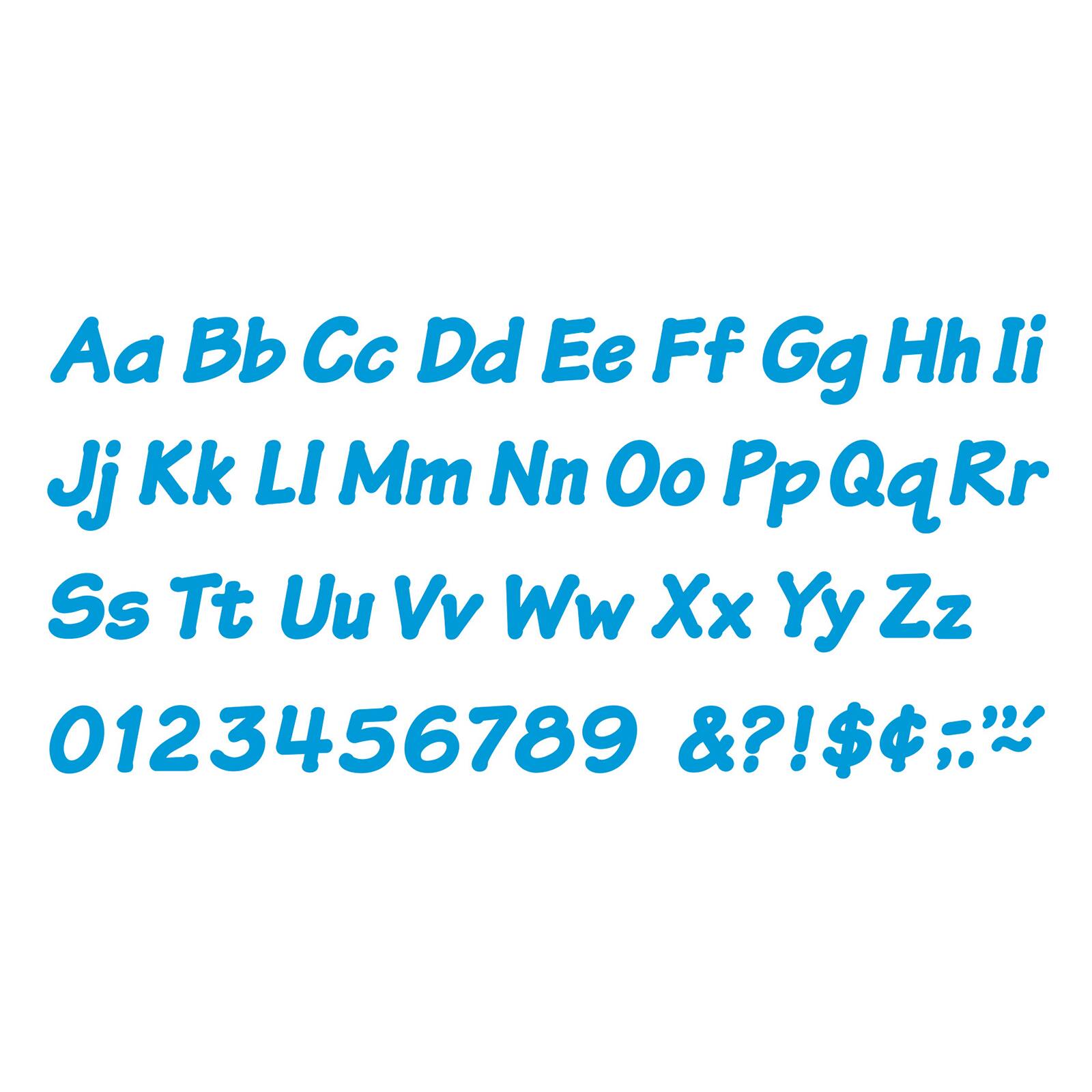 TREND Enterprises® Blue 4" Italic Combo Ready Letters®, 193 Per Pack, 3 Packs