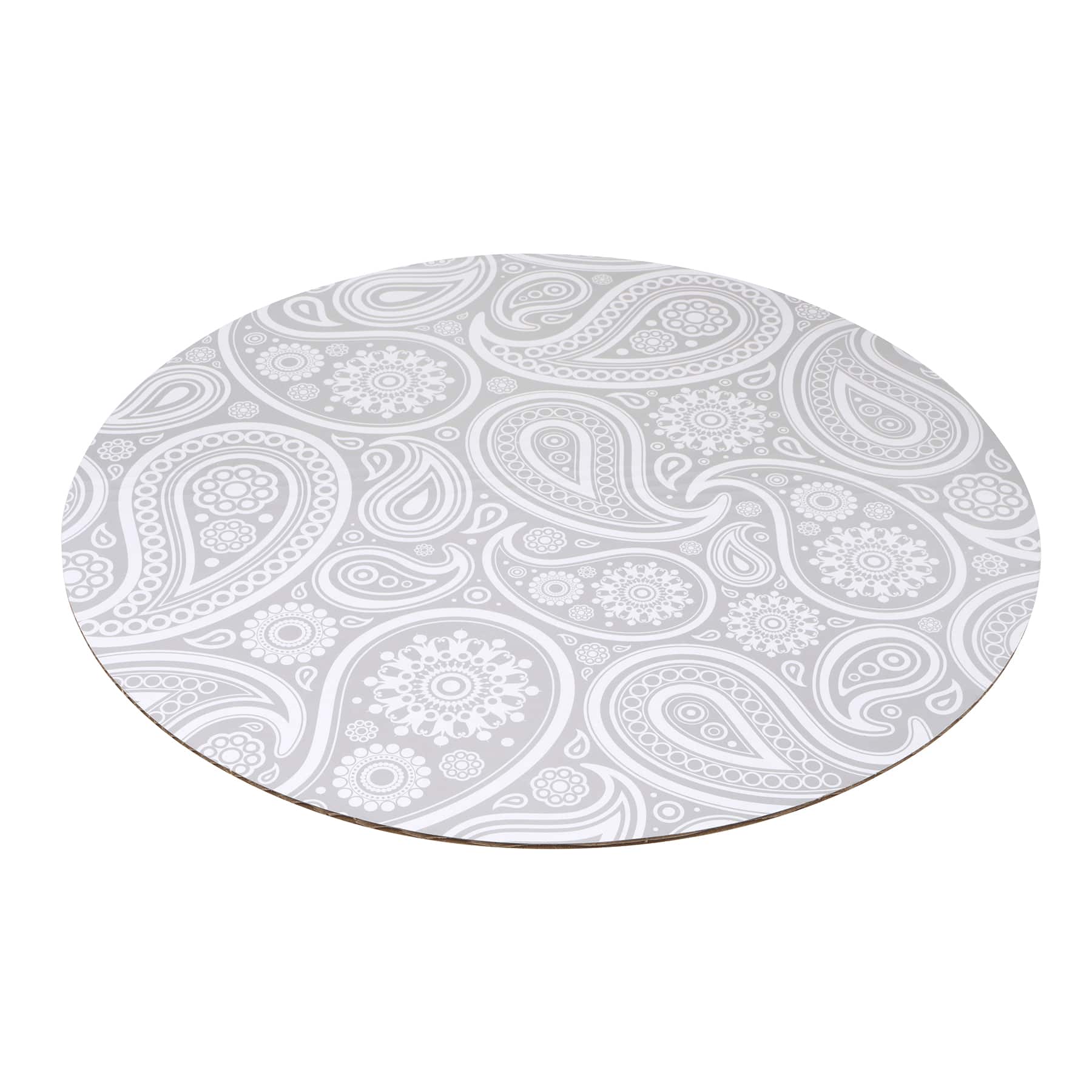 12" Silver Paisley Cake Boards by Makery®