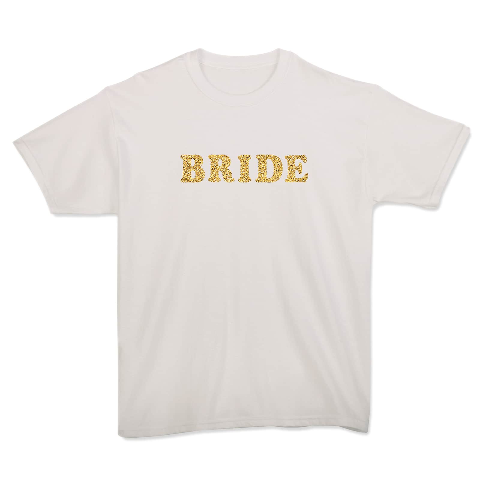 12 Packs: 48 ct. (576 total) 1" Iron-On Gold Glitter Letters by Imagin8™