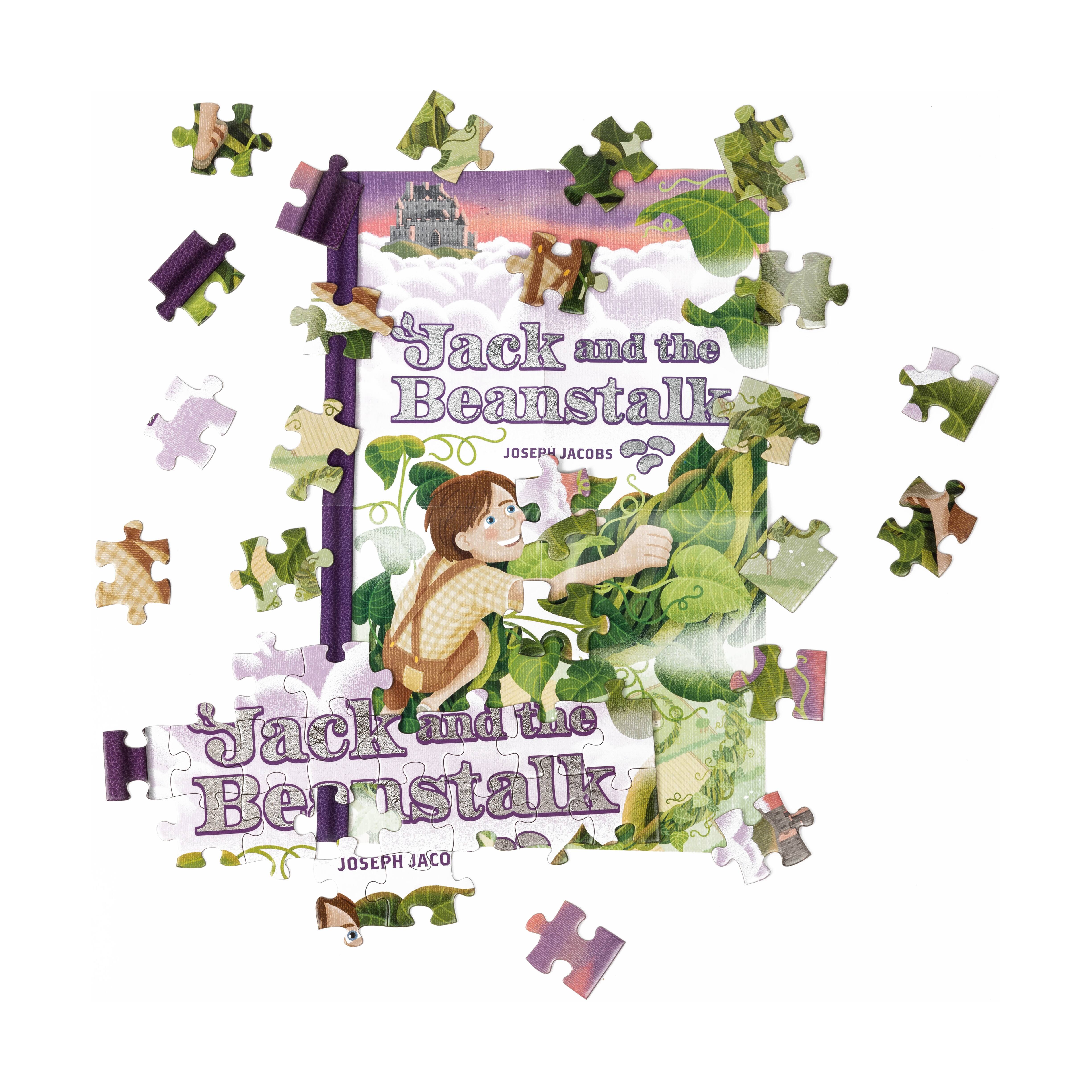 Joseph Jacobs' Jack and the Beanstalk Double-Sided Jigsaw Puzzle: 96 Pcs