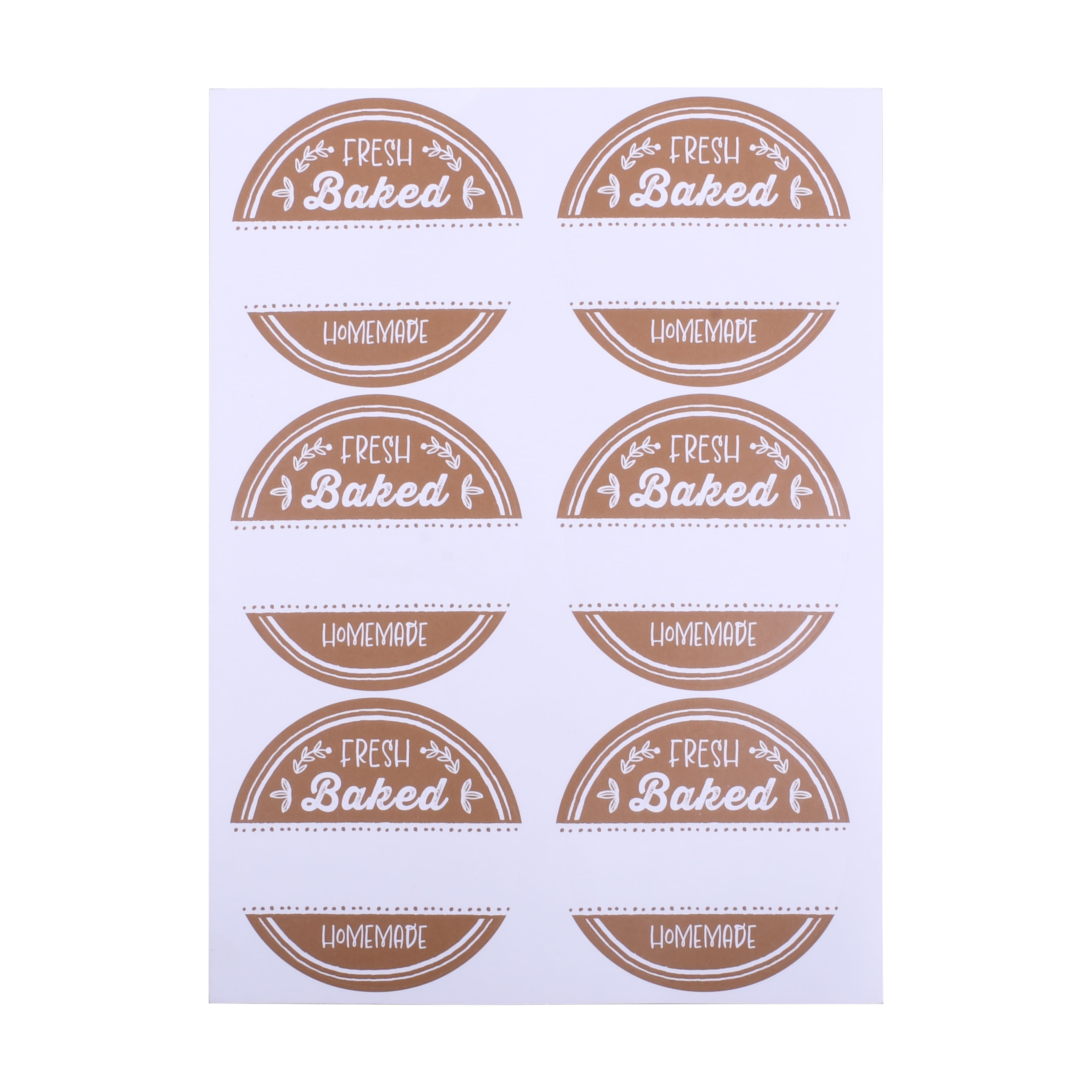 Kraft Fresh Baked Round Stickers, 24ct. by Makery™