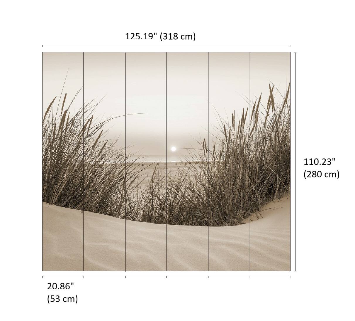 Designs Direct Beach Sunset Wall Mural