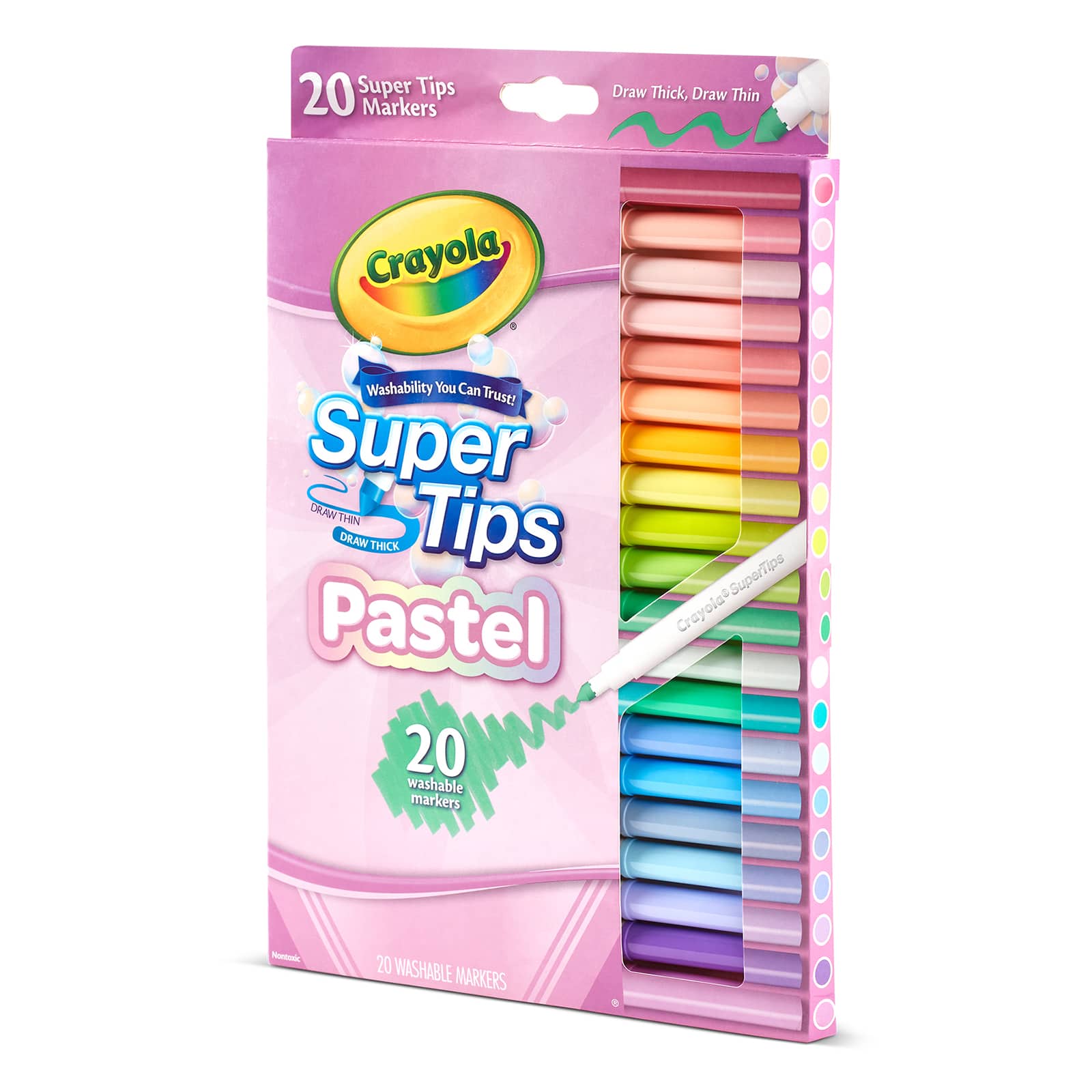Crayola® Supertip Pastel Markers, 6 Packs of 20