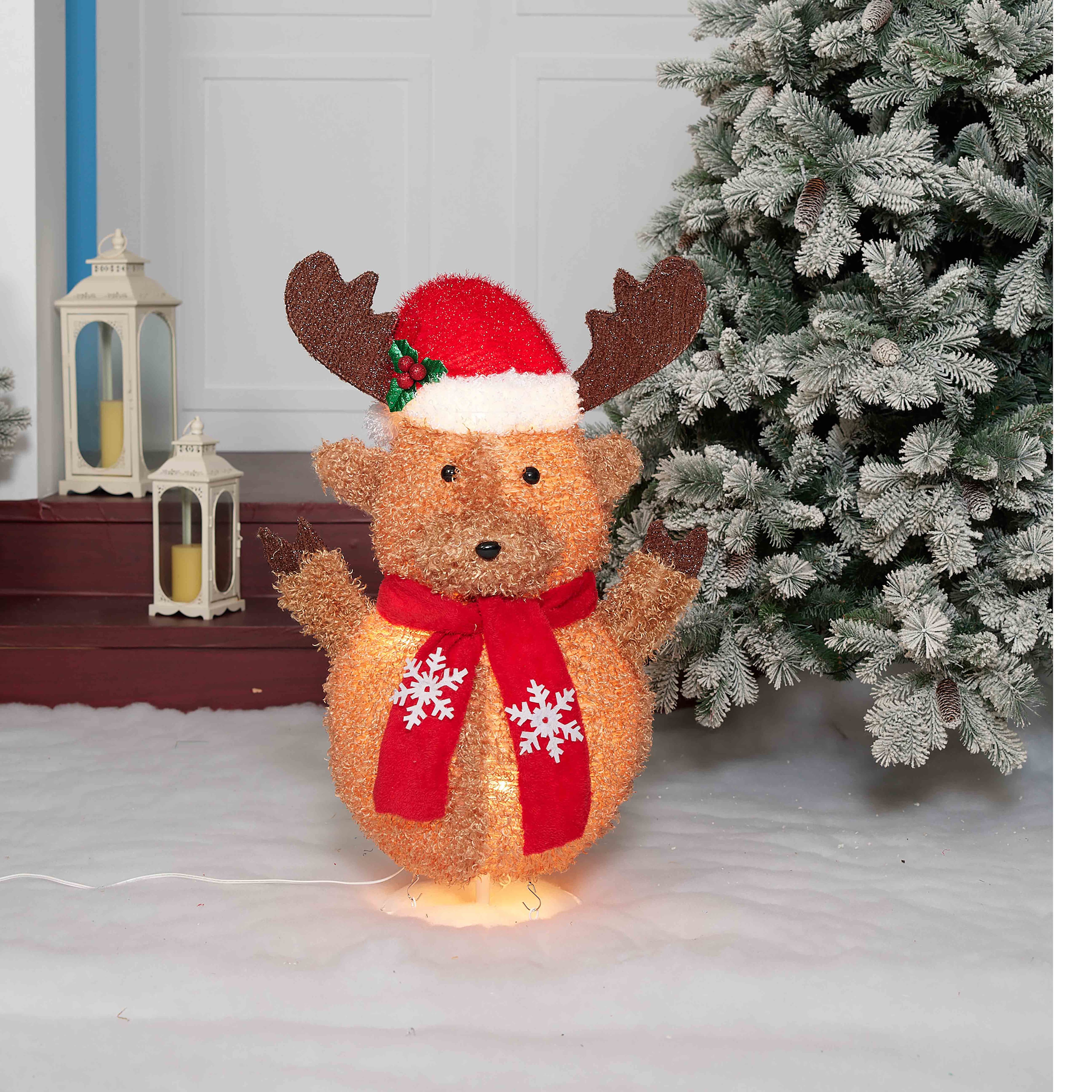 2.5ft. Pop-Up Fluffy Moose Sculpture
