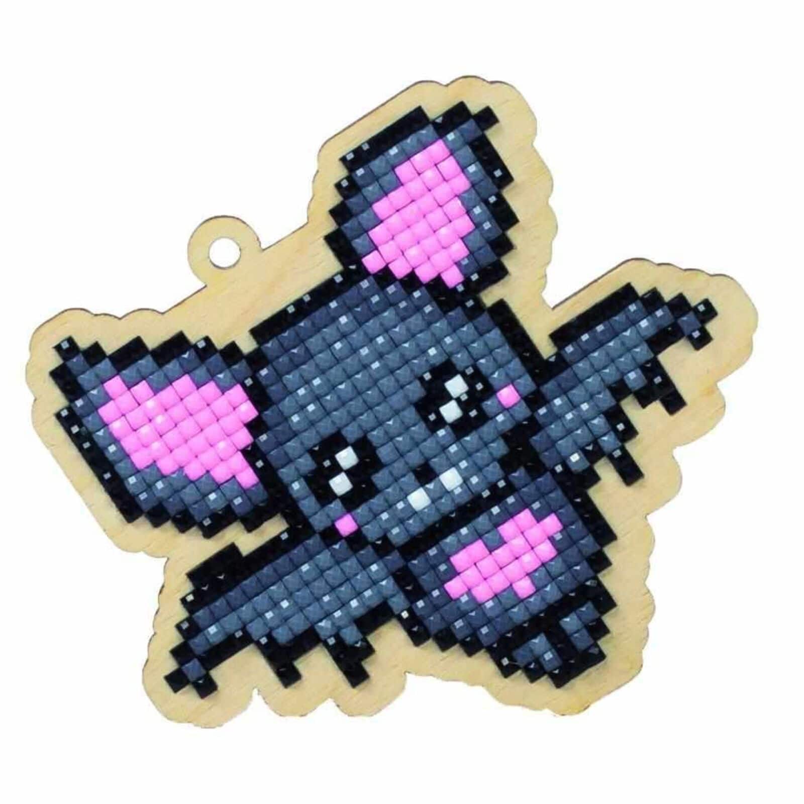 Wizardi Diamond Painting Ornament Kit Love Bat